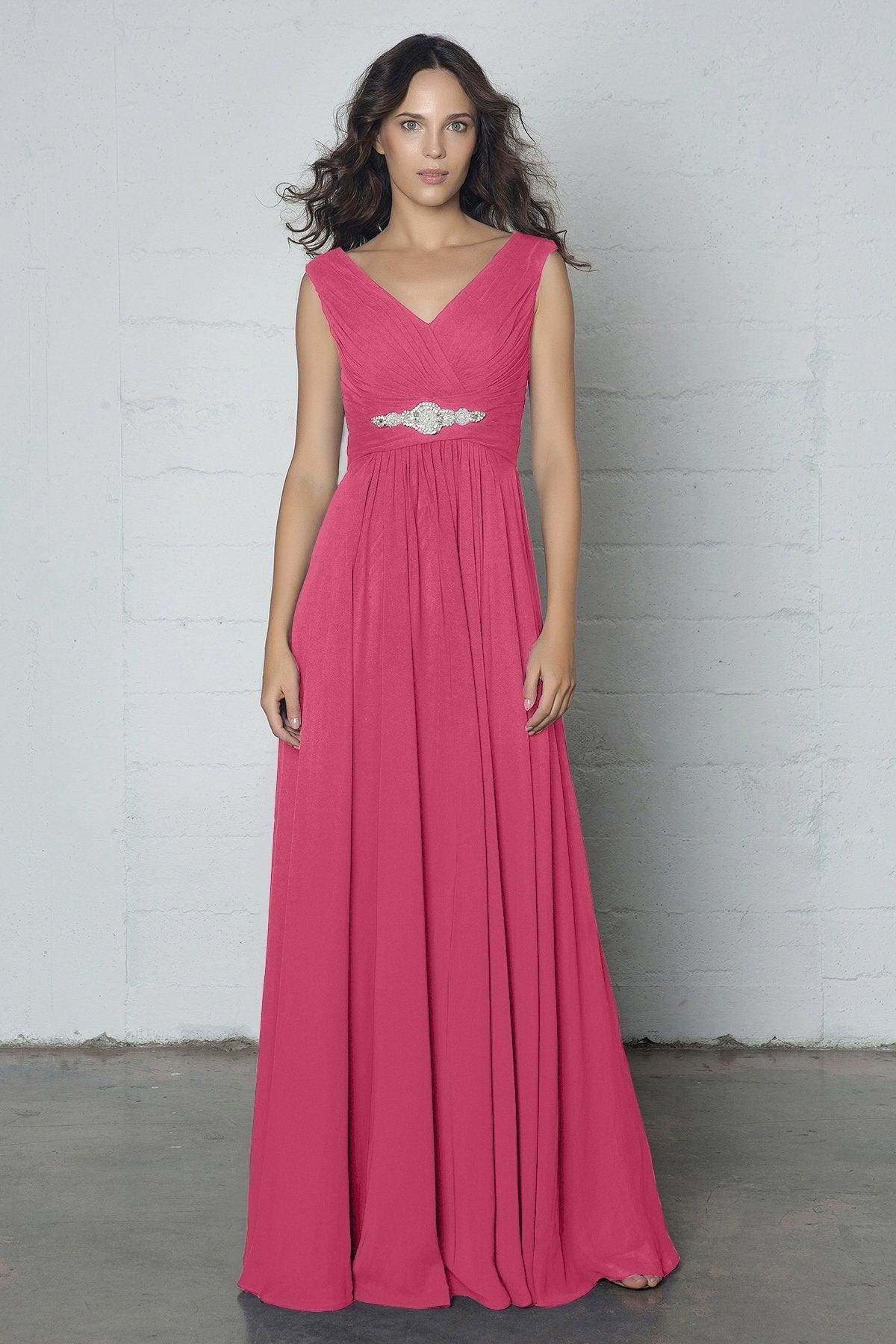 Sheath-Column Floor Length Chiffon Dress COZF14002 - COCOMELODY