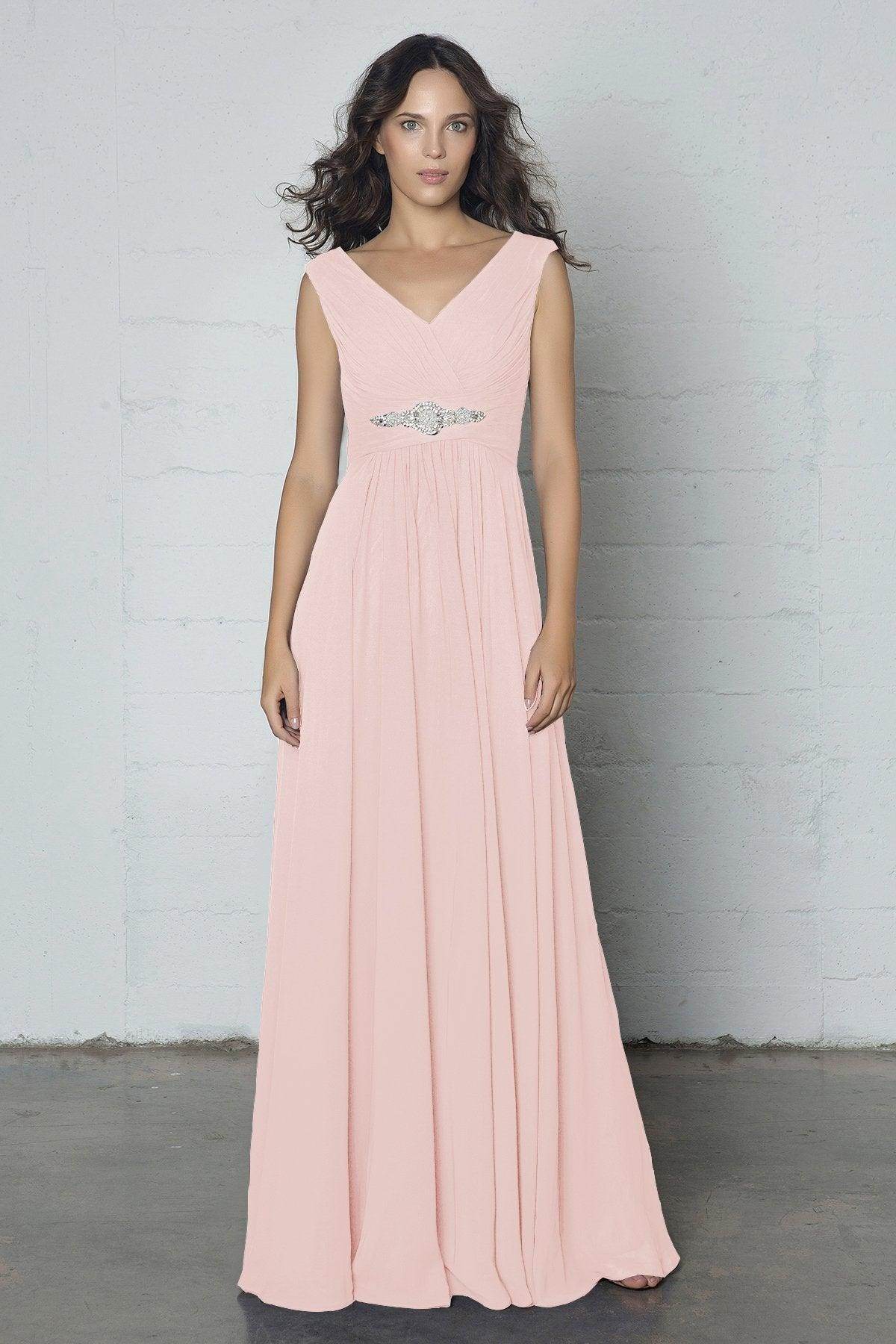 Sheath-Column Floor Length Chiffon Dress COZF14002 - COCOMELODY