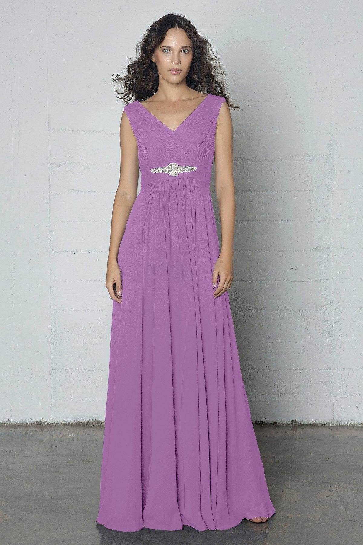 Sheath-Column Floor Length Chiffon Dress COZF14002 - COCOMELODY