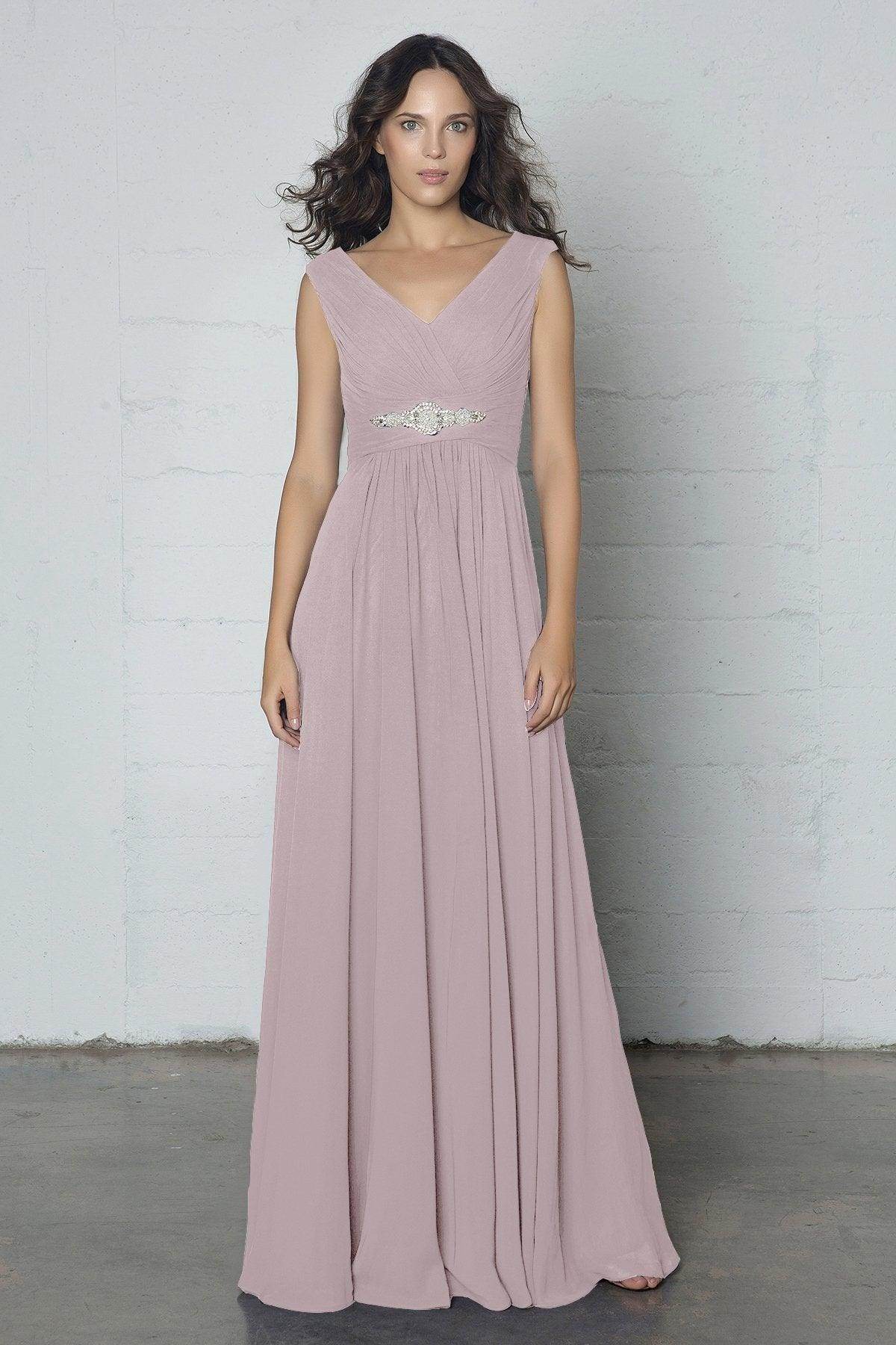 Sheath-Column Floor Length Chiffon Dress COZF14002 - COCOMELODY