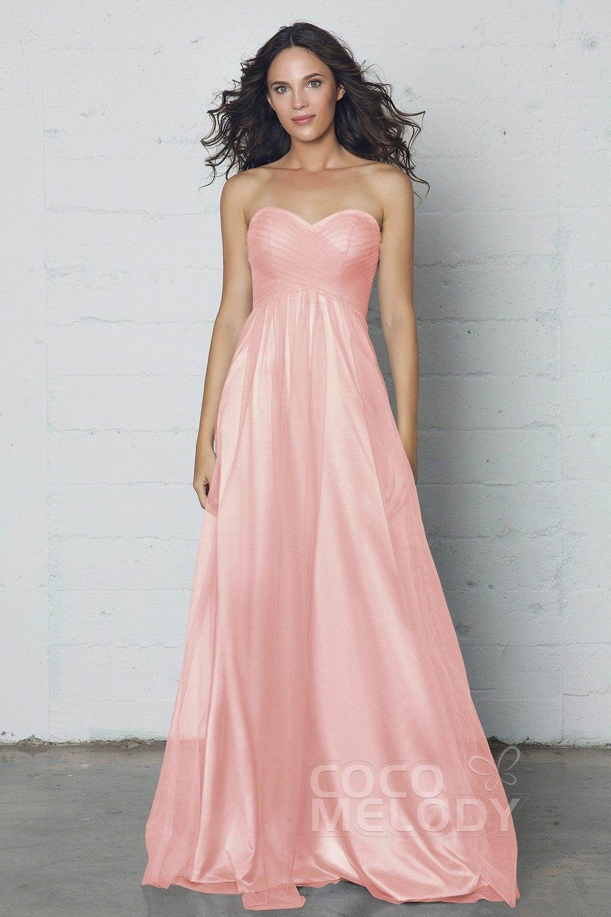 Sheath-Column Floor Length Tulle Dress COZF17016 - COCOMELODY