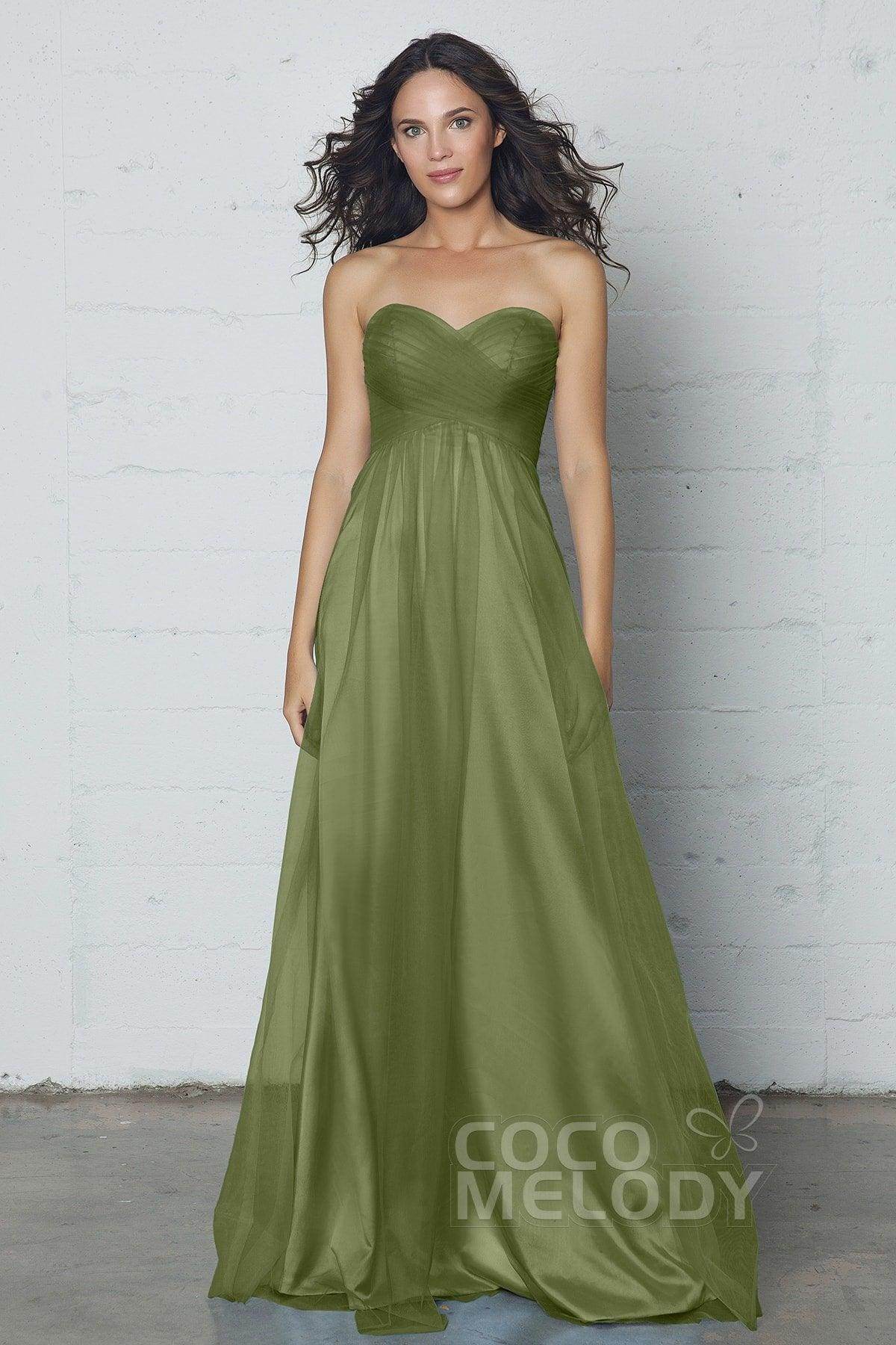 Sheath-Column Floor Length Tulle Dress COZF17016 - COCOMELODY