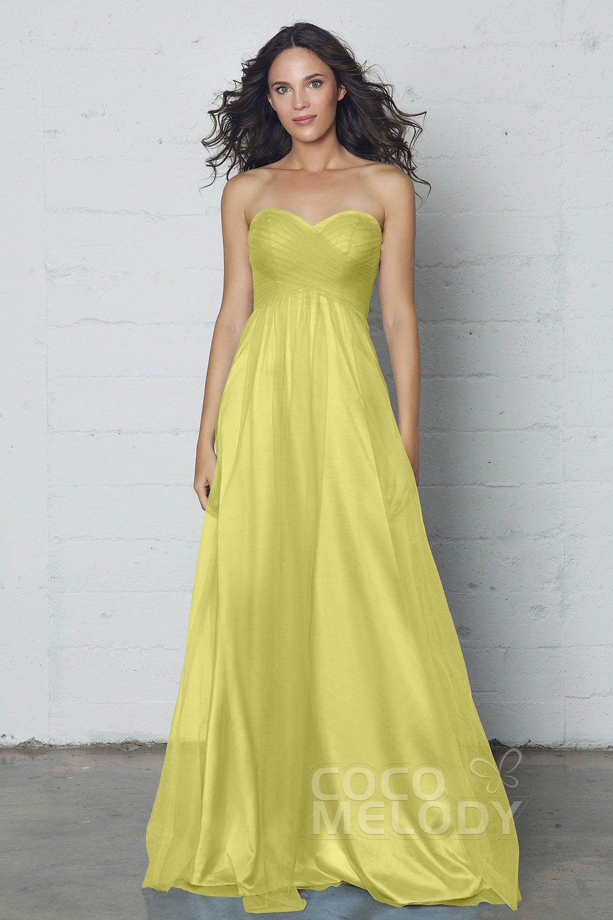 Sheath-Column Floor Length Tulle Dress COZF17016 - COCOMELODY