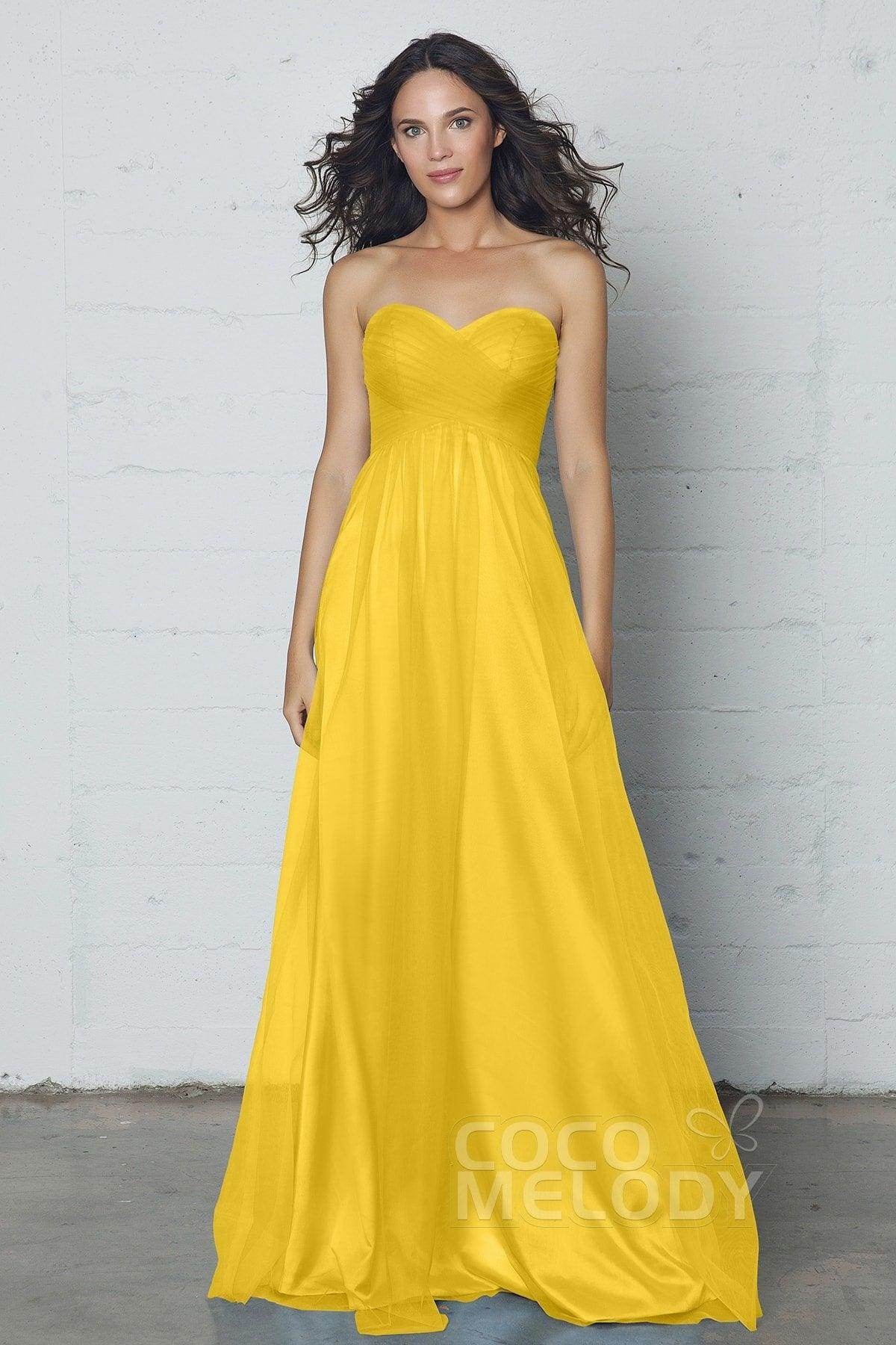 Sheath-Column Floor Length Tulle Dress COZF17016 - COCOMELODY