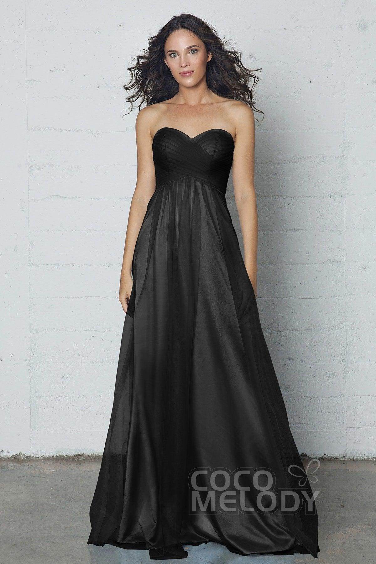 Sheath-Column Floor Length Tulle Dress COZF17016 - COCOMELODY