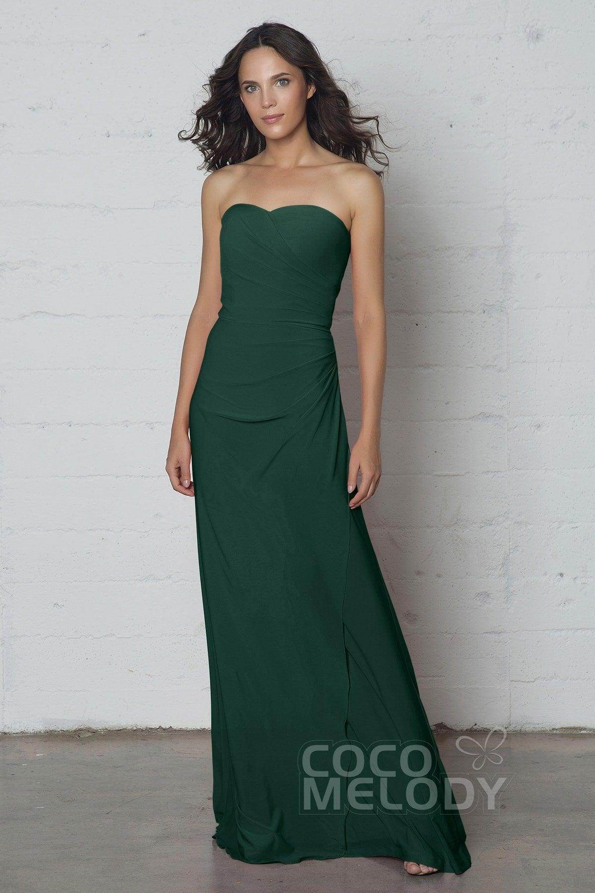 Sheath-Column Floor Length Knitted Fabric Dress COZF17018 - COCOMELODY
