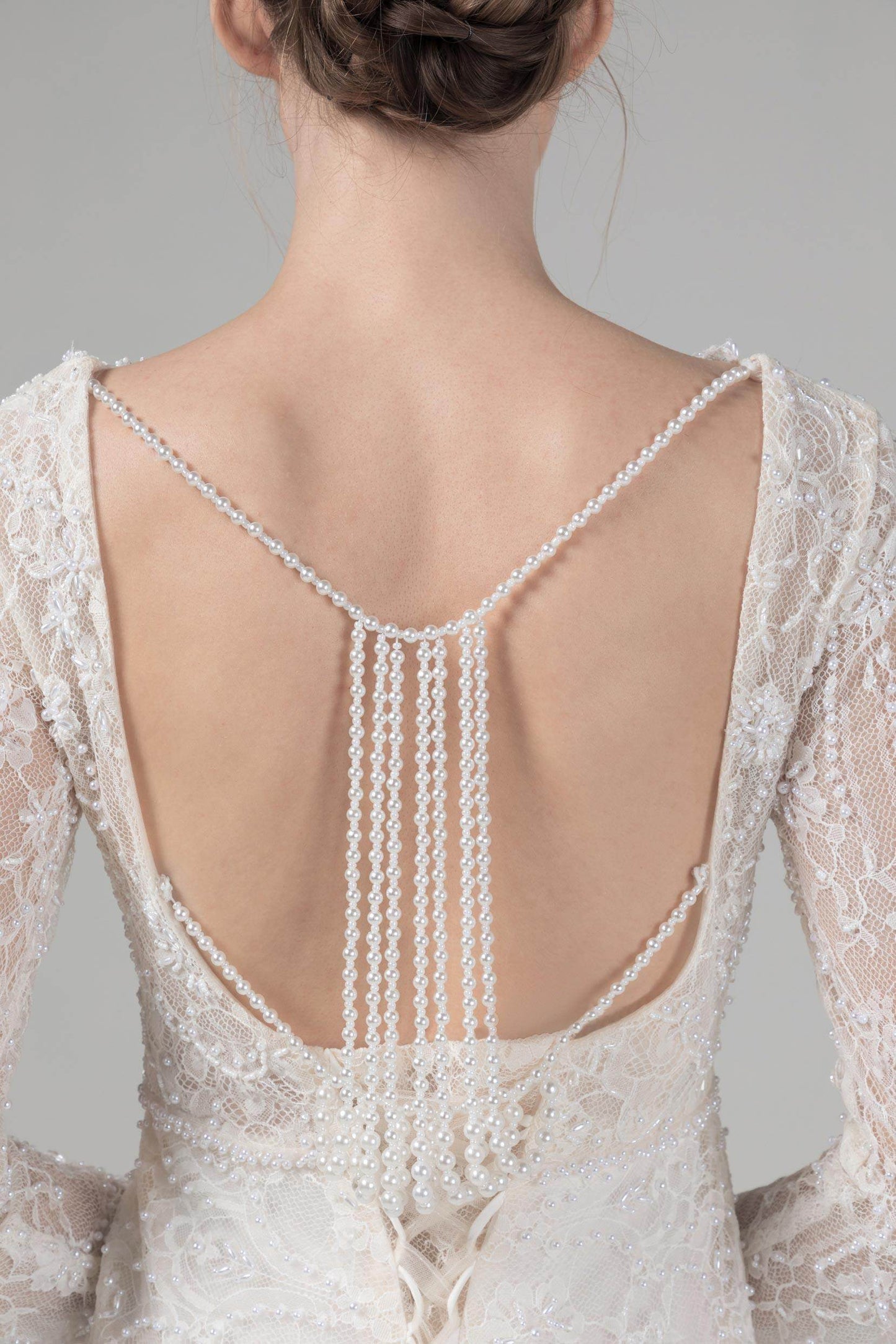 Mermaid Court Train Lace Wedding Dress CW2579 - COCOMELODY