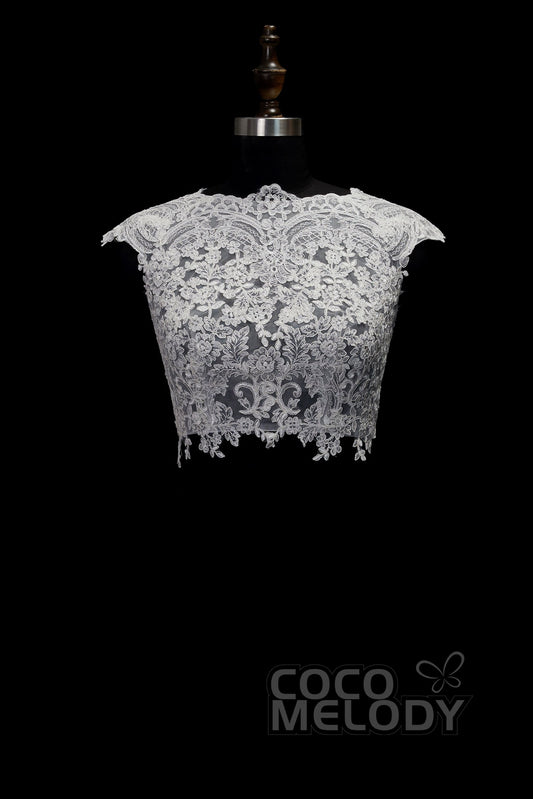 Timeless Ivory Lace Cap Sleeve Wedding Wrap CX0015003