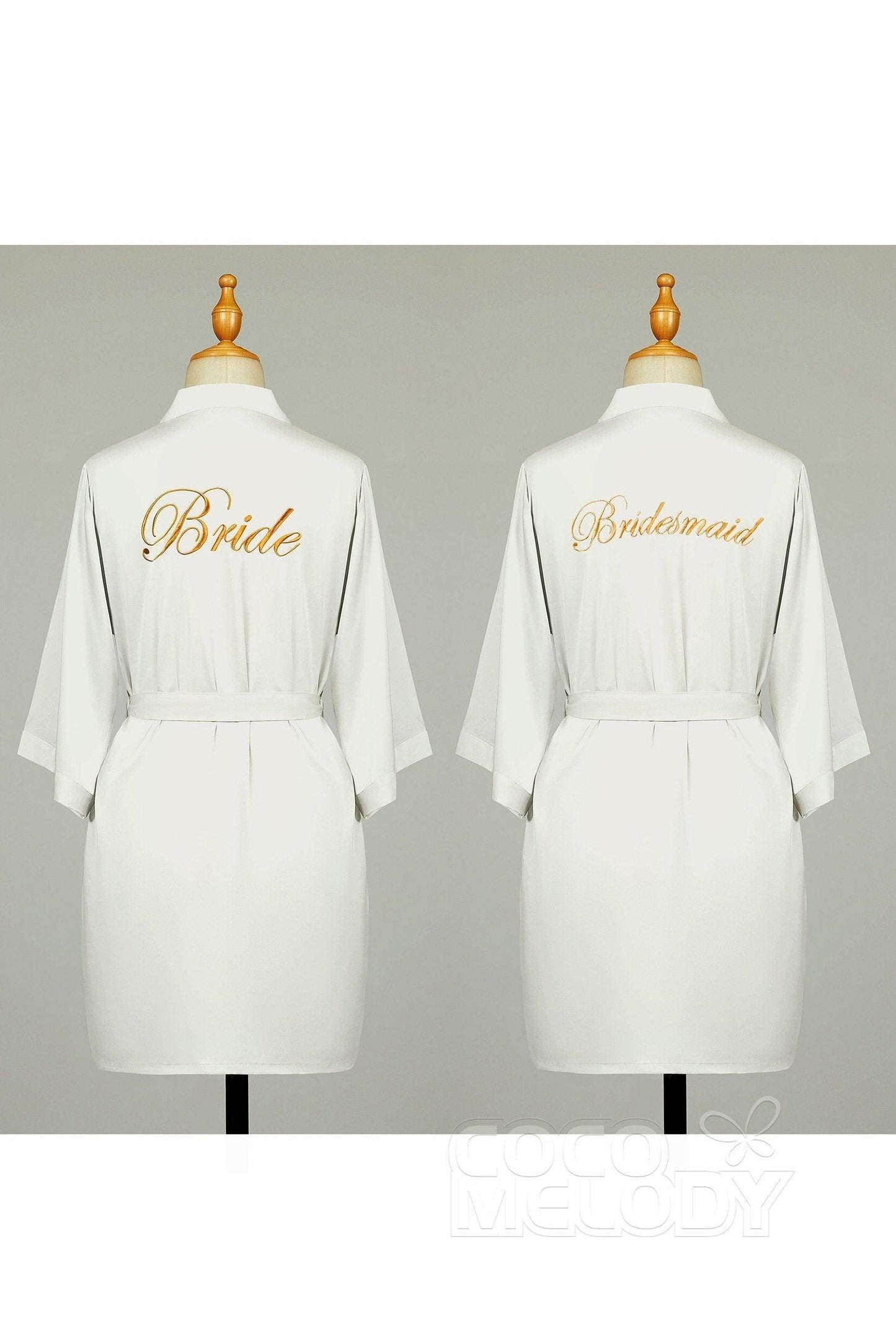 Long Chiffon Wedding Robes CZ0180 - COCOMELODY