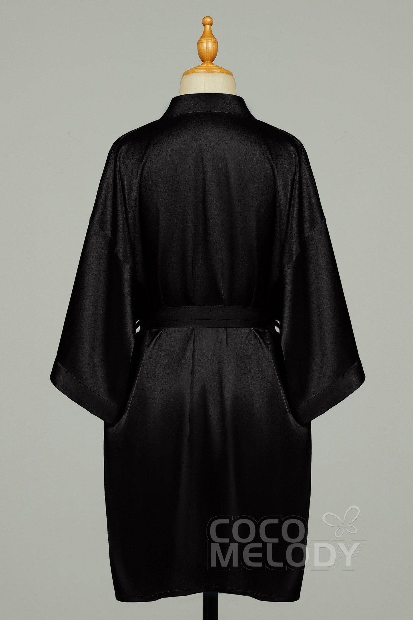Short Silk-Like Robes CZ0204 - COCOMELODY