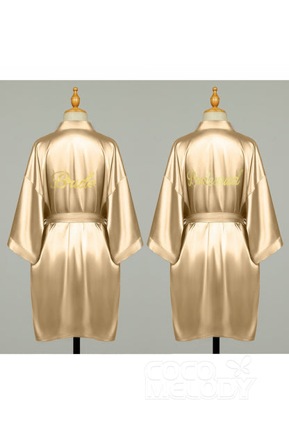 Short Silk-Like Robes CZ0204