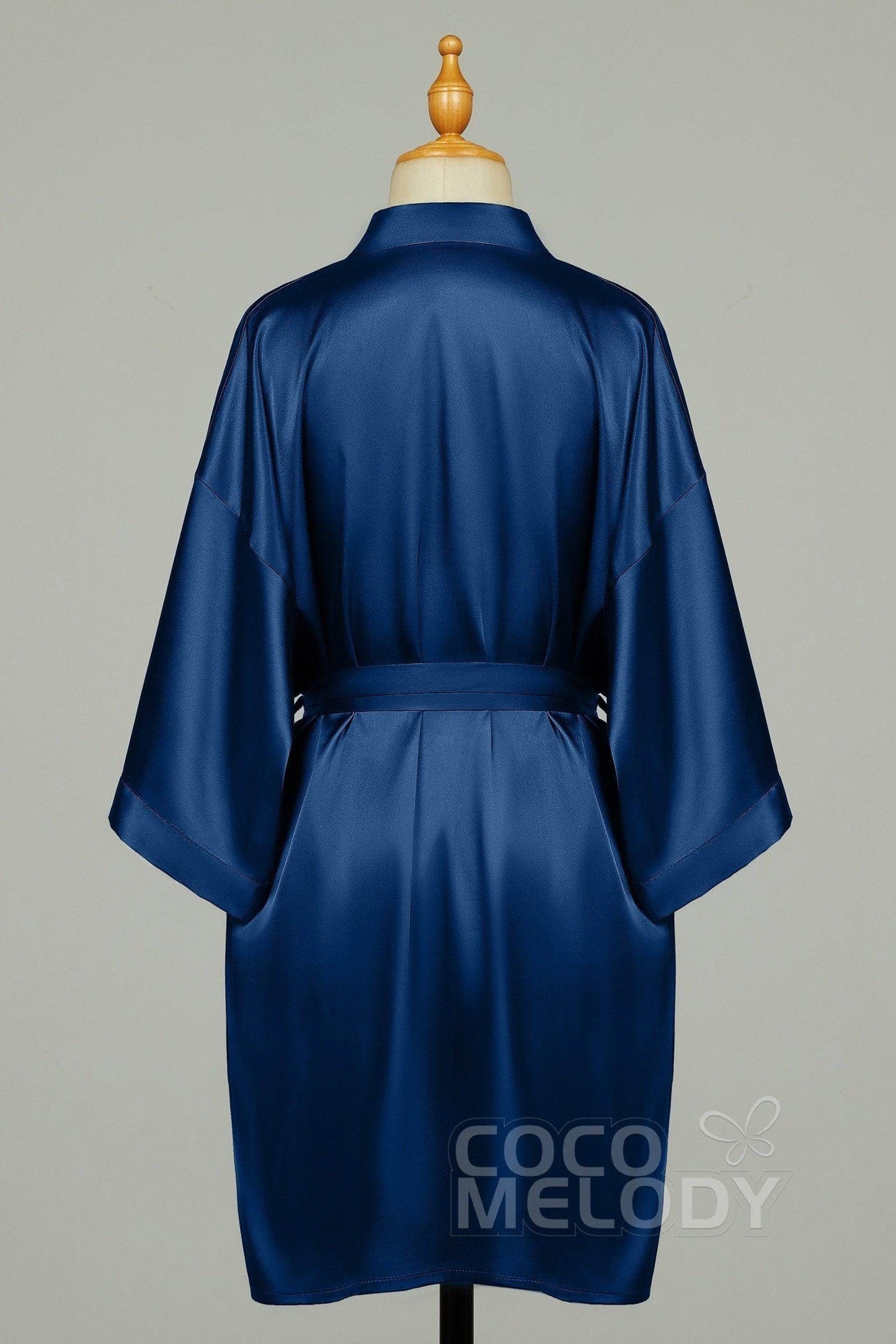 Short Silk-Like Robes CZ0204 - COCOMELODY