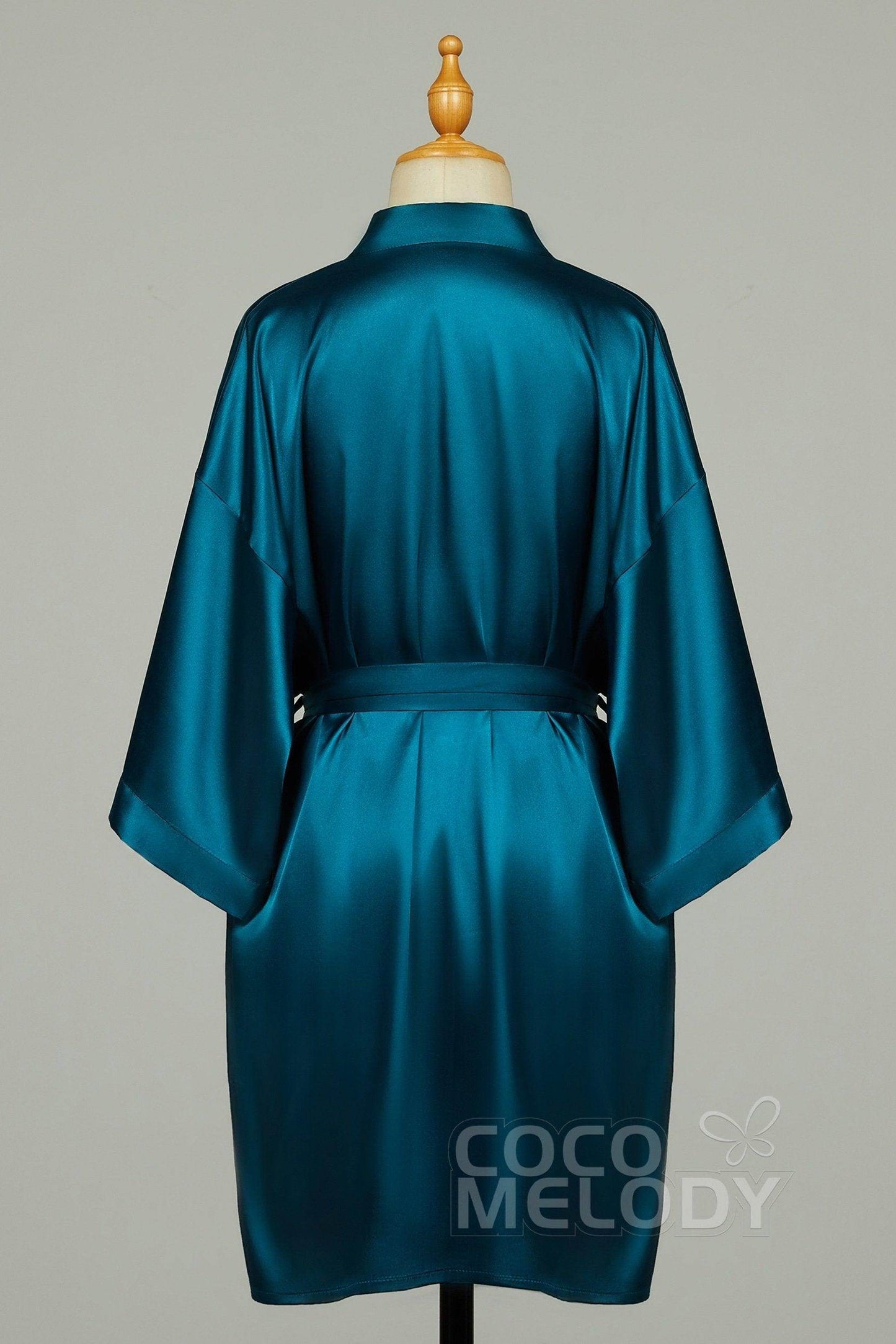 Short Silk-Like Robes CZ0204 - COCOMELODY