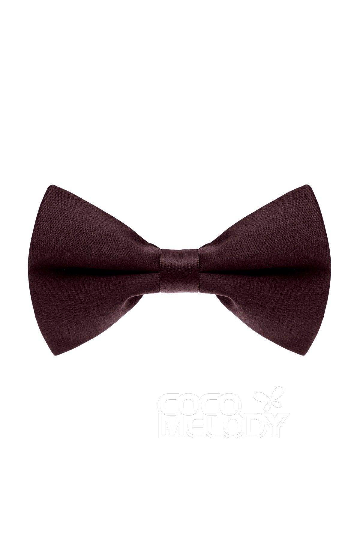 Men's Elastic Silk Like Satin Bow Ties CZ170016 - COCOMELODY