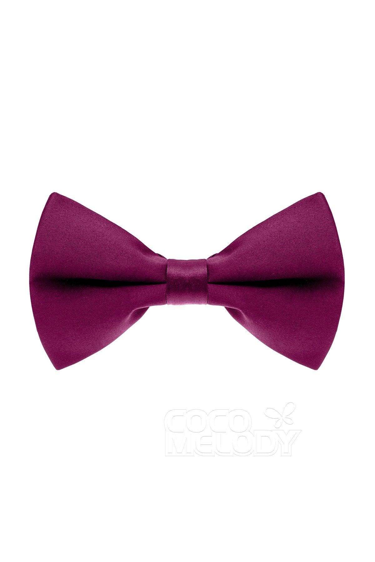 Men's Elastic Silk Like Satin Bow Ties CZ170016 - COCOMELODY