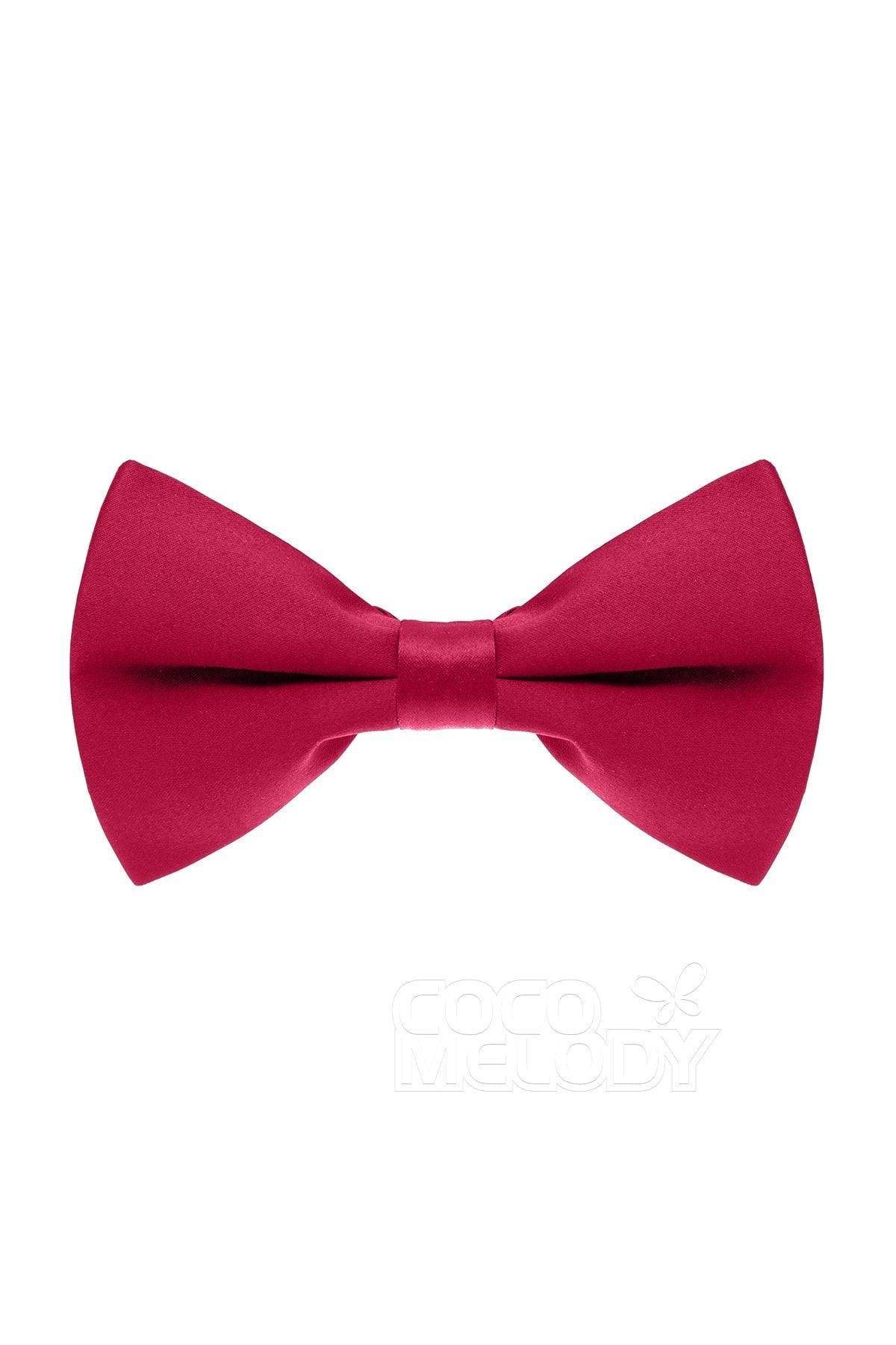 Men's Elastic Silk Like Satin Bow Ties CZ170016 - COCOMELODY