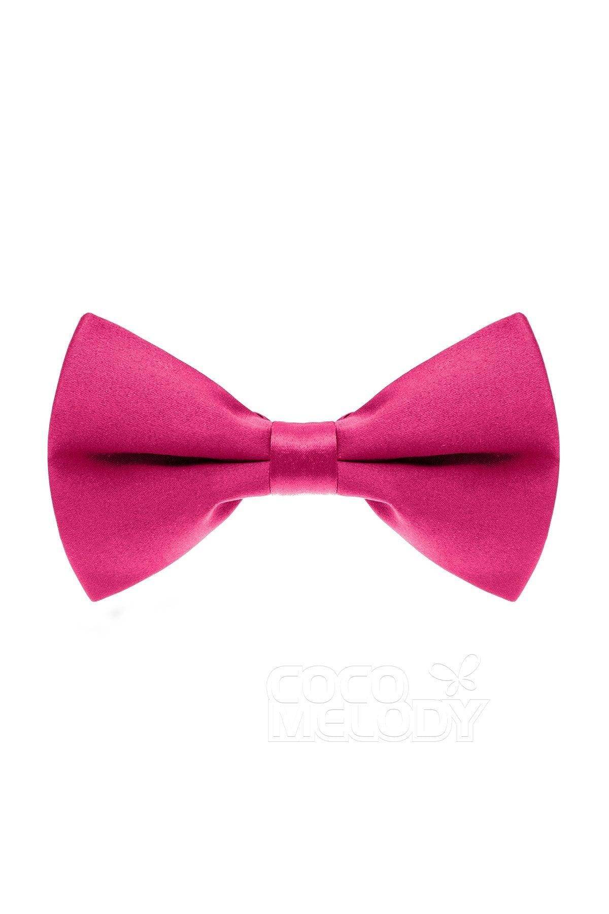 Men's Elastic Silk Like Satin Bow Ties CZ170016 - COCOMELODY