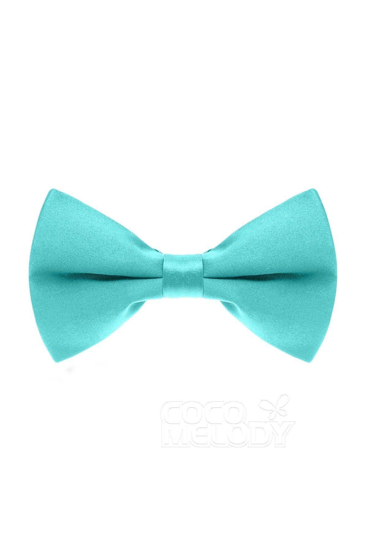 Men's Elastic Silk Like Satin Bow Ties CZ170016 - COCOMELODY
