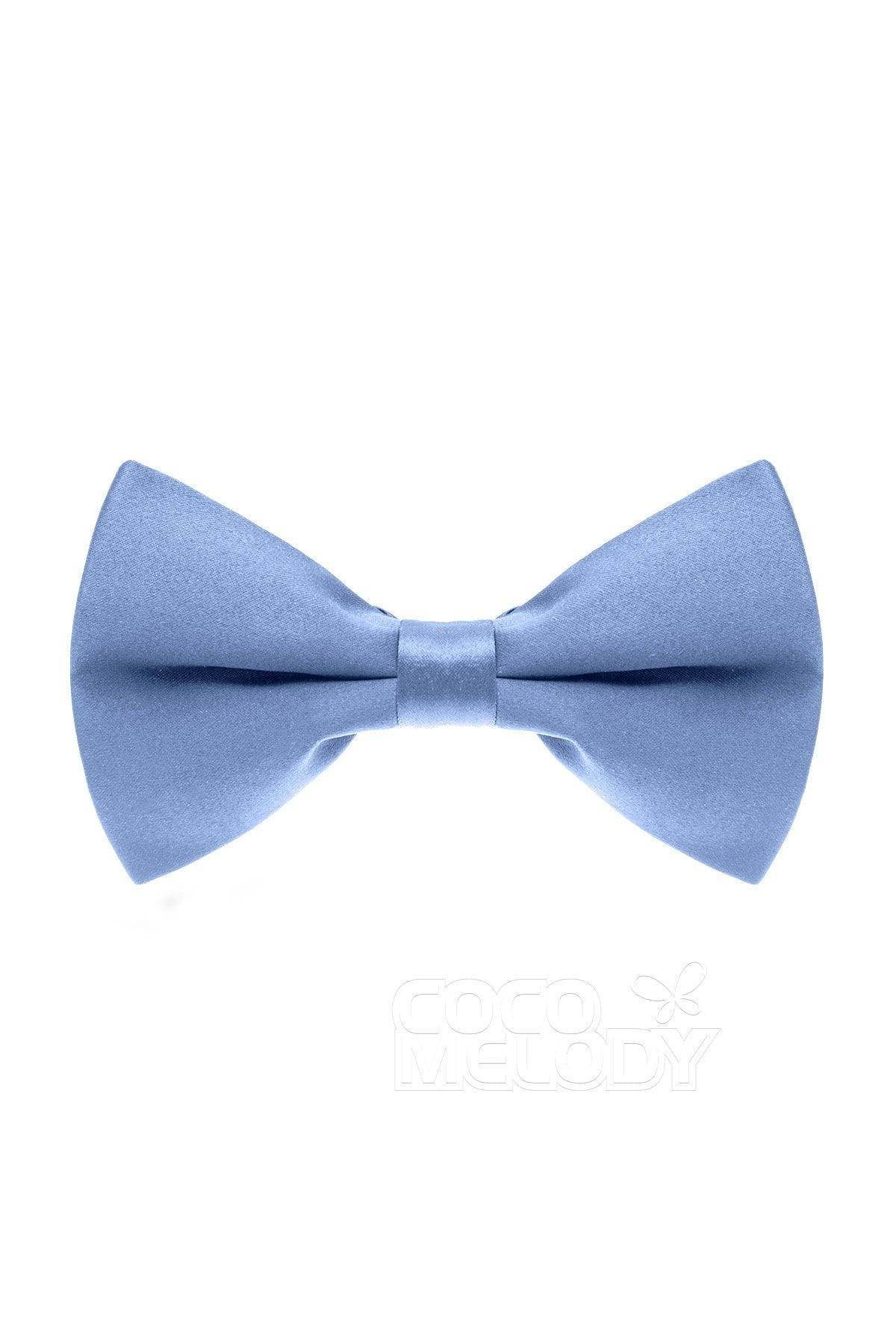 Men's Elastic Silk Like Satin Bow Ties CZ170016 - COCOMELODY