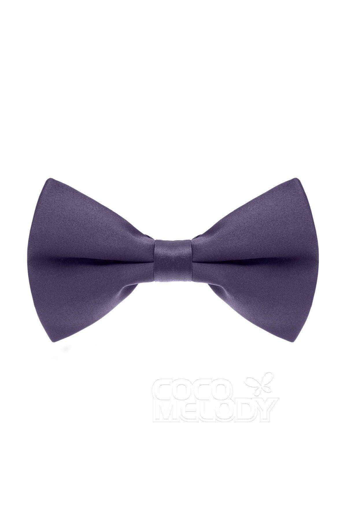 Men's Elastic Silk Like Satin Bow Ties CZ170016 - COCOMELODY
