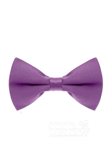 Men's Elastic Silk Like Satin Bow Ties CZ170016 - COCOMELODY