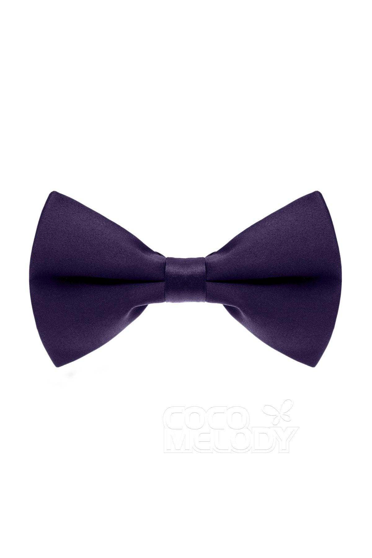 Men's Elastic Silk Like Satin Bow Ties CZ170016 - COCOMELODY