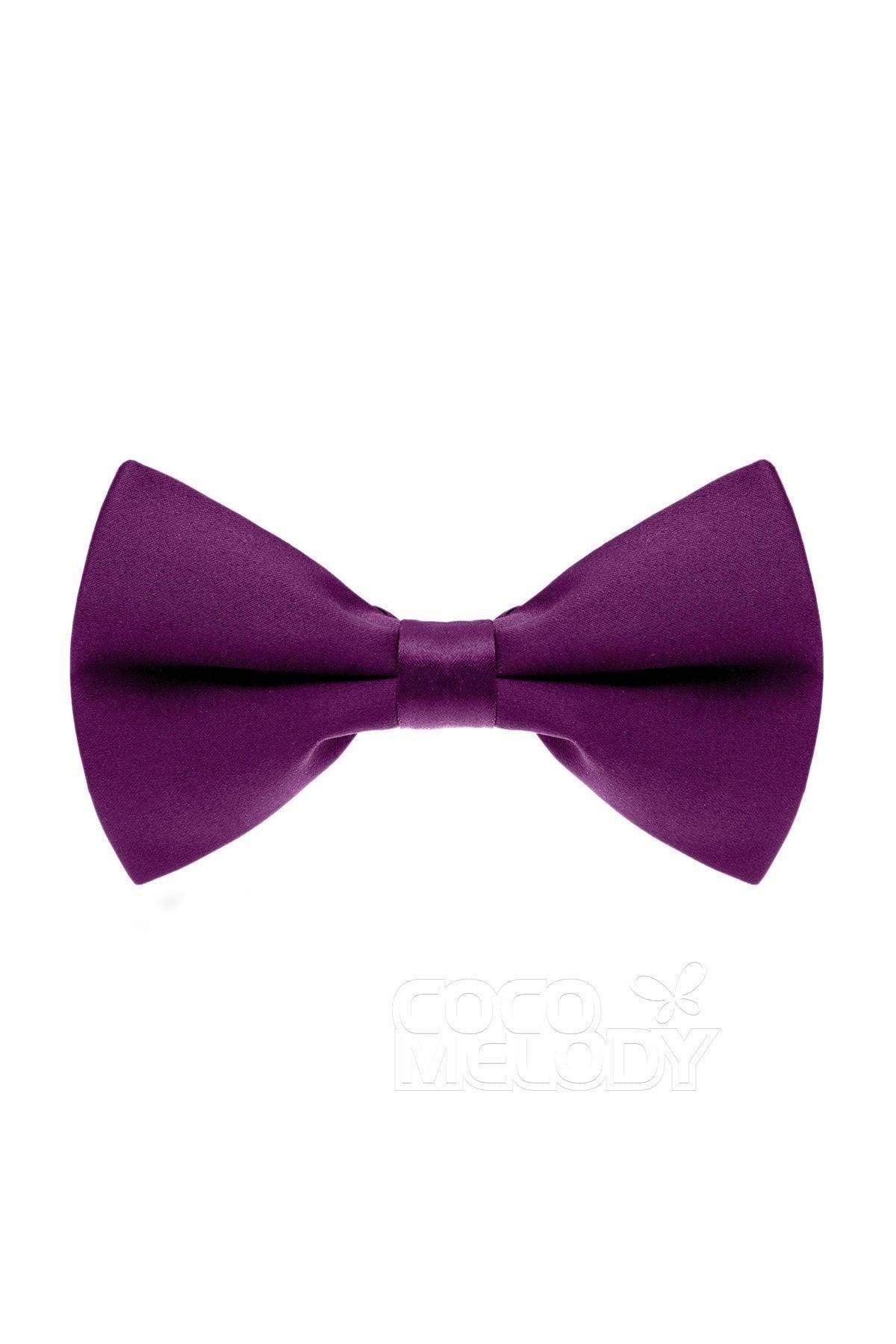 Men's Elastic Silk Like Satin Bow Ties CZ170016 - COCOMELODY
