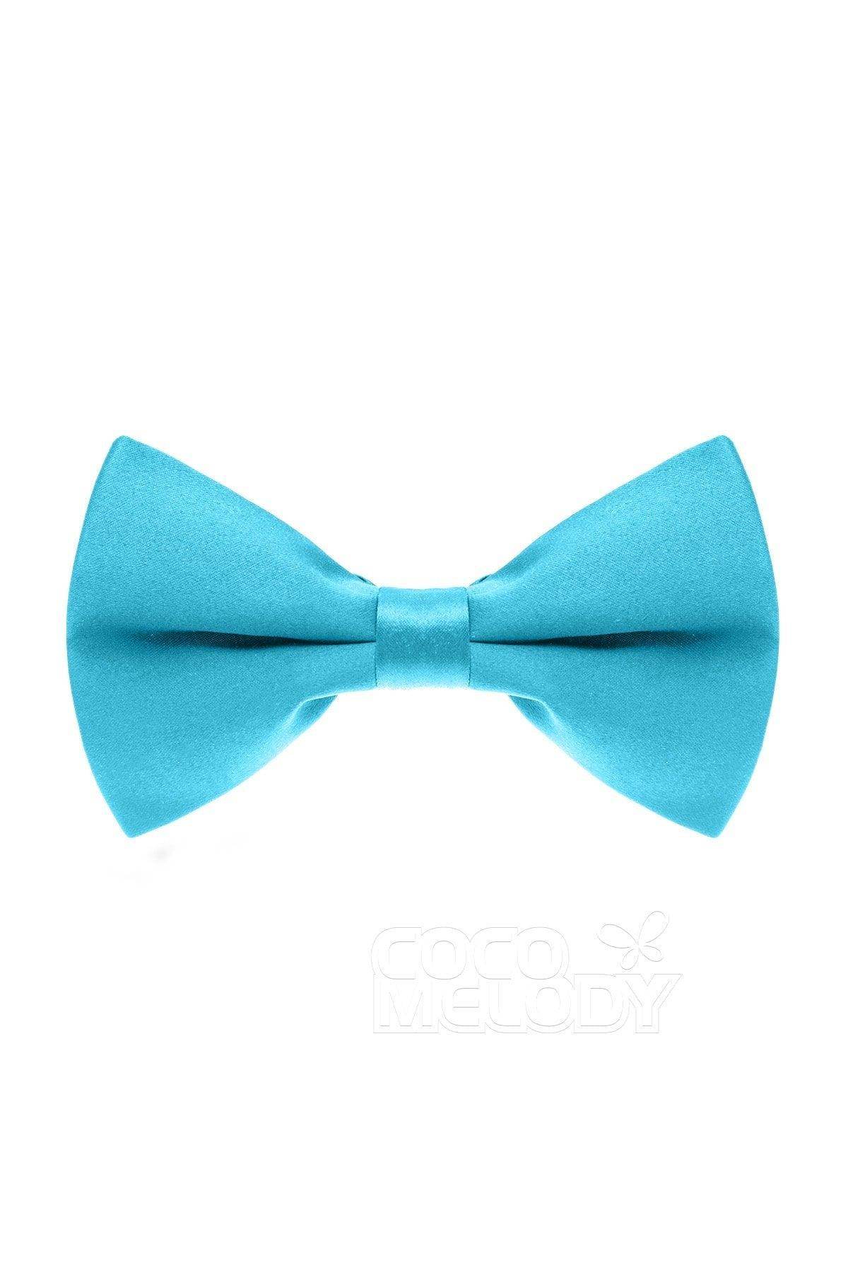 Men's Elastic Silk Like Satin Bow Ties CZ170016 - COCOMELODY