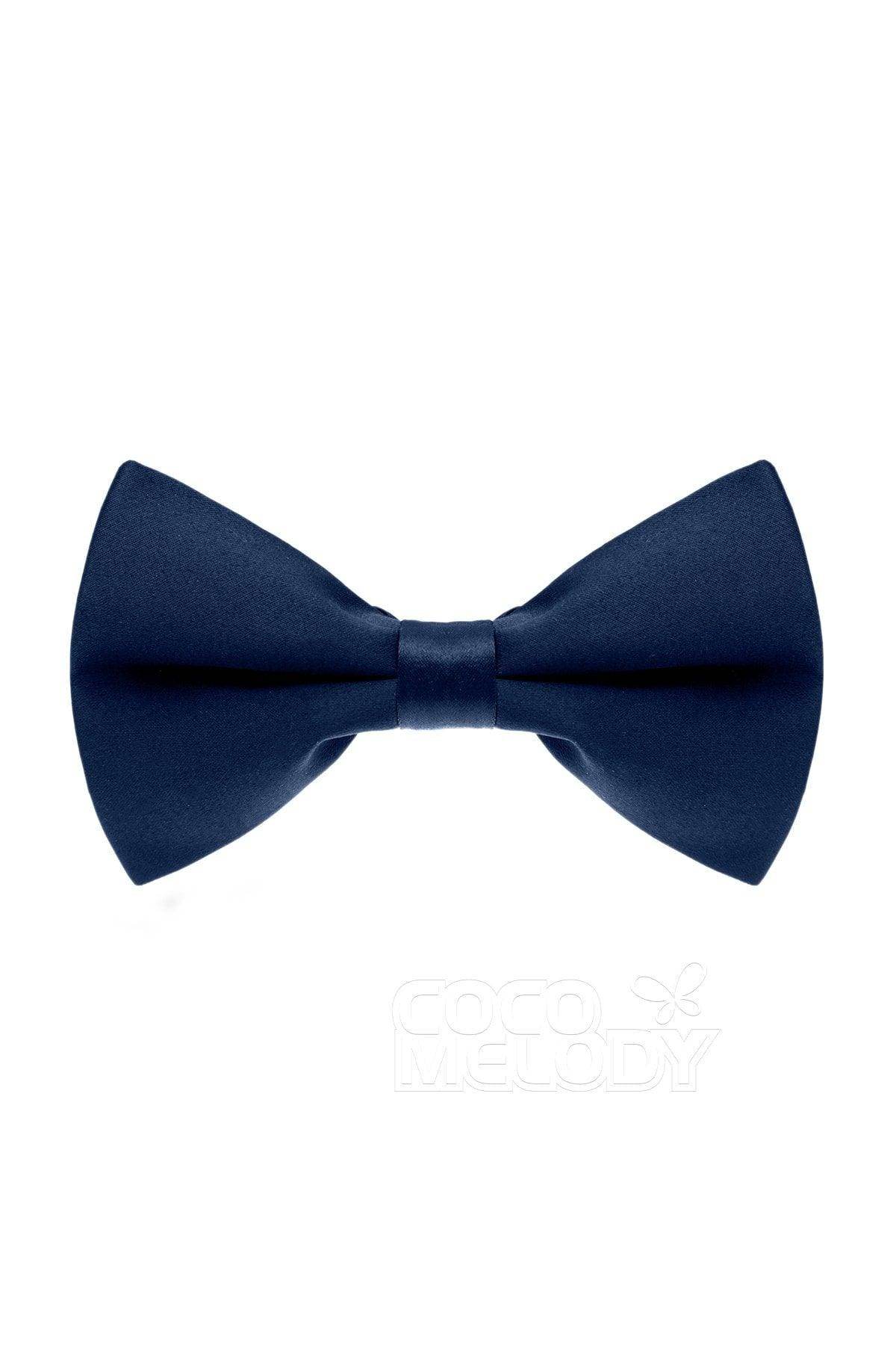 Men's Elastic Silk Like Satin Bow Ties CZ170016 - COCOMELODY