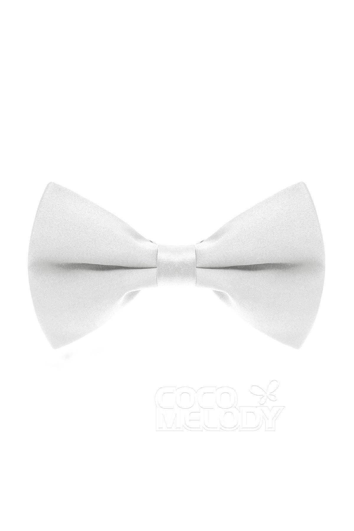 Men's Elastic Silk Like Satin Bow Ties CZ170016 - COCOMELODY