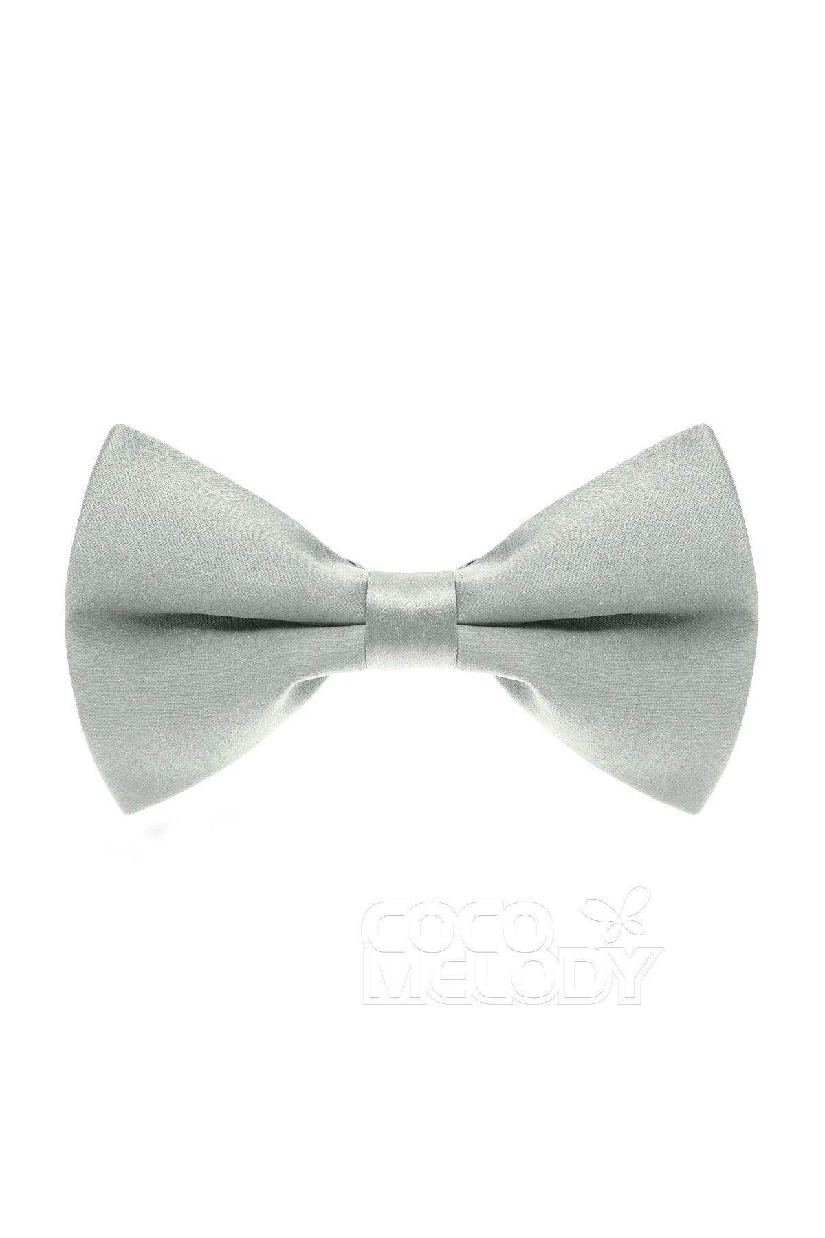 Men's Elastic Silk Like Satin Bow Ties CZ170016 - COCOMELODY