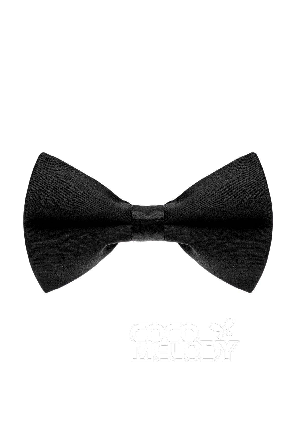 Men's Elastic Silk Like Satin Bow Ties CZ170016 - COCOMELODY