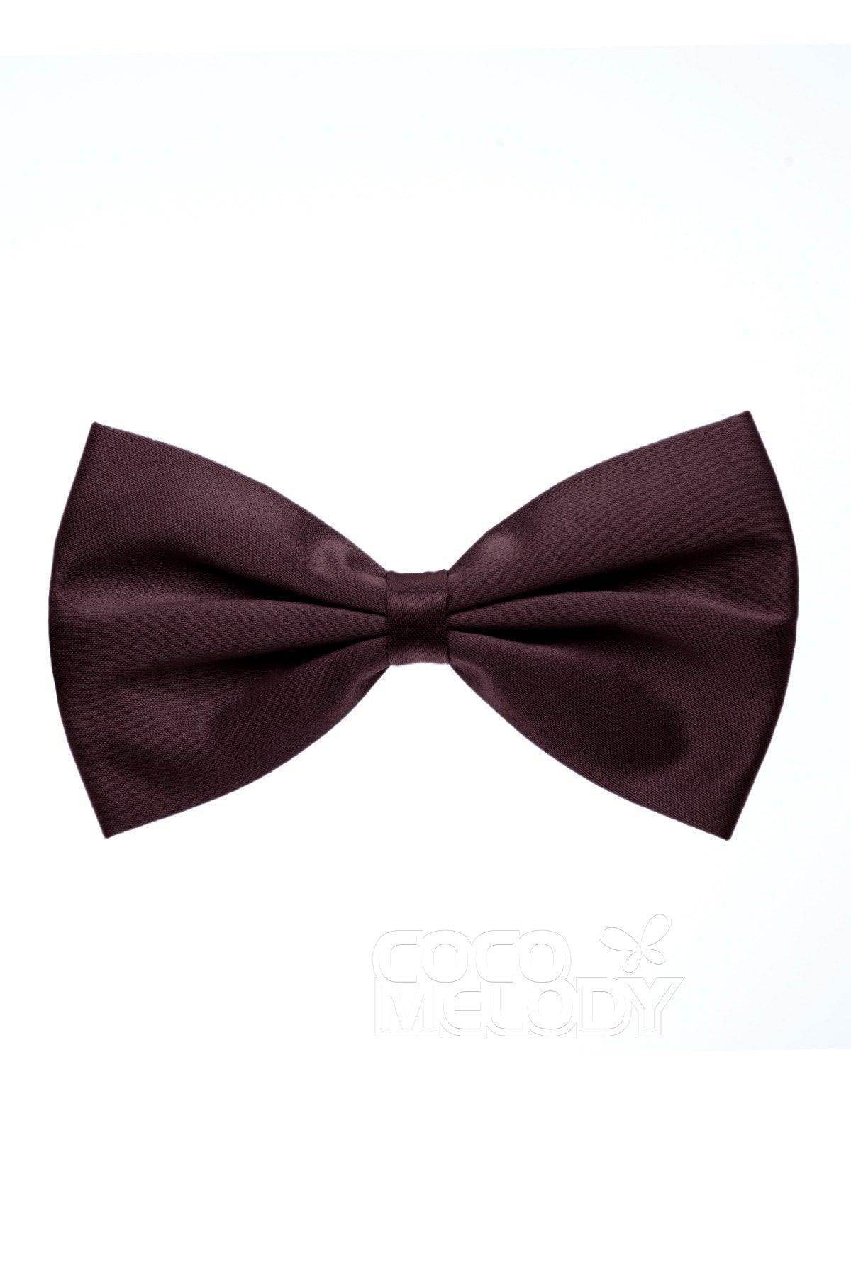 Men's Elastic Silk Like Satin Bow Ties CZ170017 - COCOMELODY