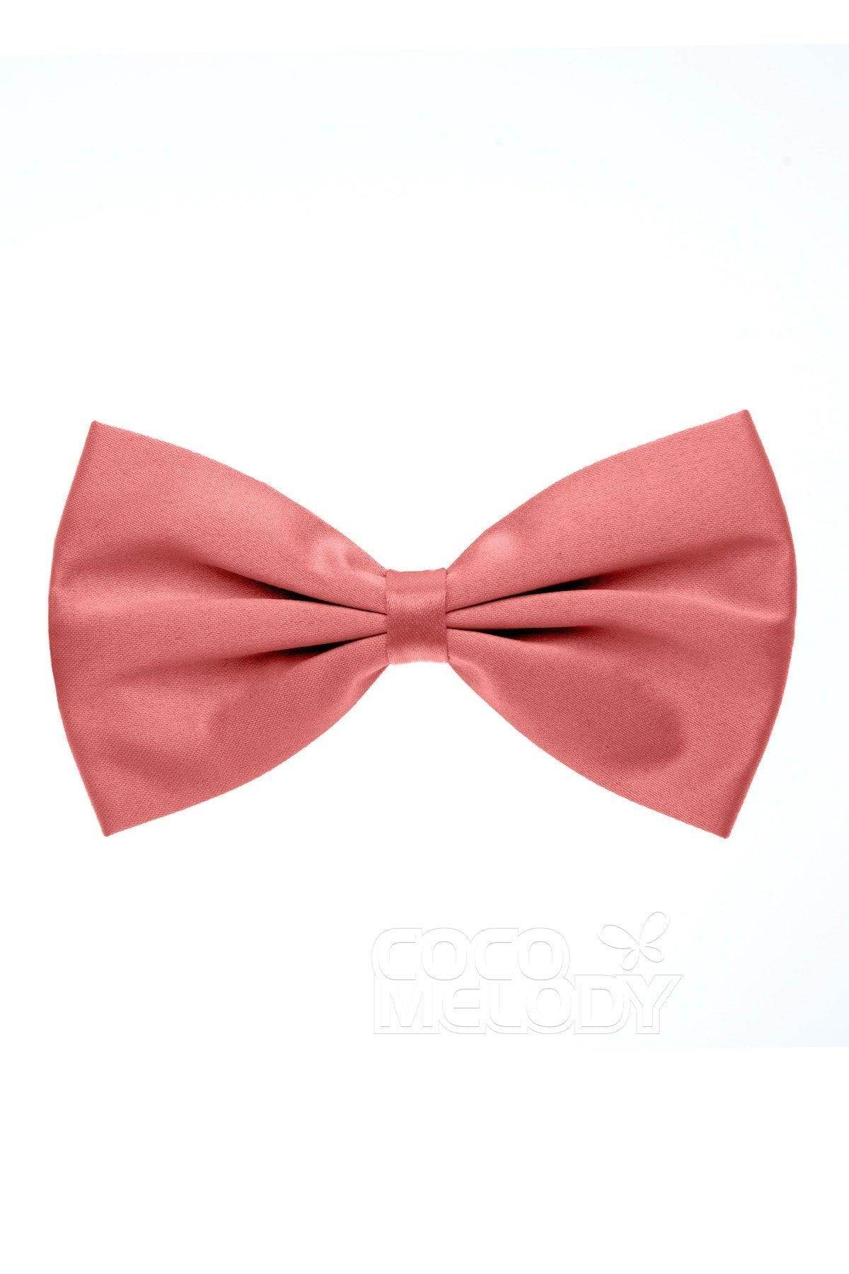 Men's Elastic Silk Like Satin Bow Ties CZ170017 - COCOMELODY