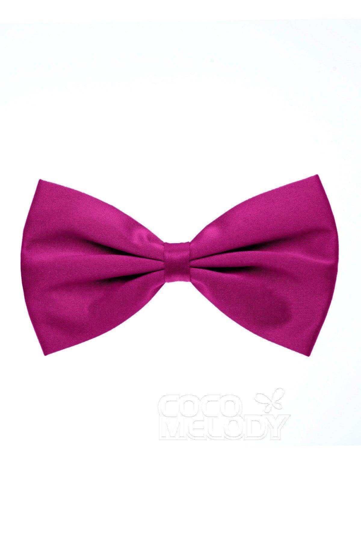 Men's Elastic Silk Like Satin Bow Ties CZ170017 - COCOMELODY