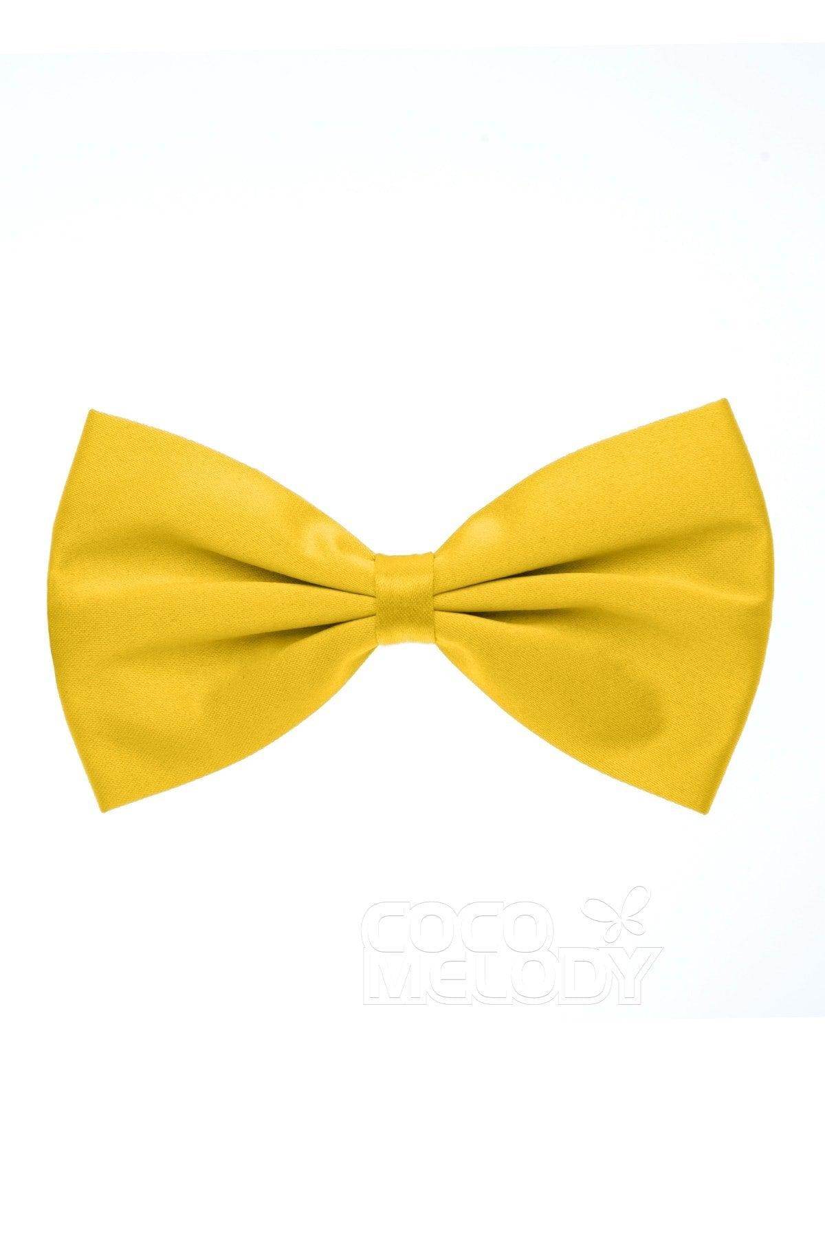 Men's Elastic Silk Like Satin Bow Ties CZ170017 - COCOMELODY