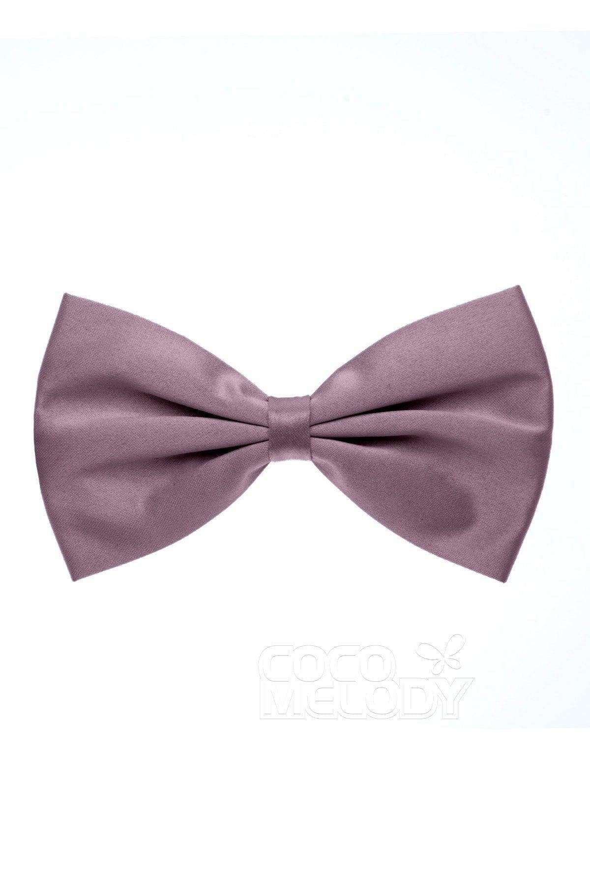 Men's Elastic Silk Like Satin Bow Ties CZ170017 - COCOMELODY