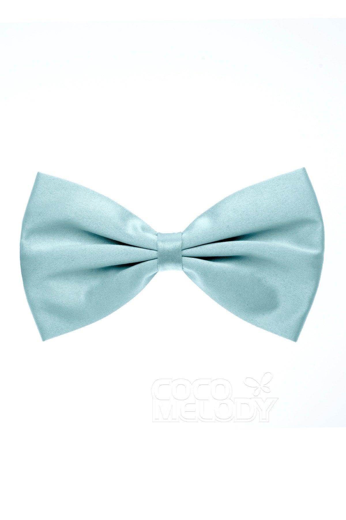 Men's Elastic Silk Like Satin Bow Ties CZ170017 - COCOMELODY