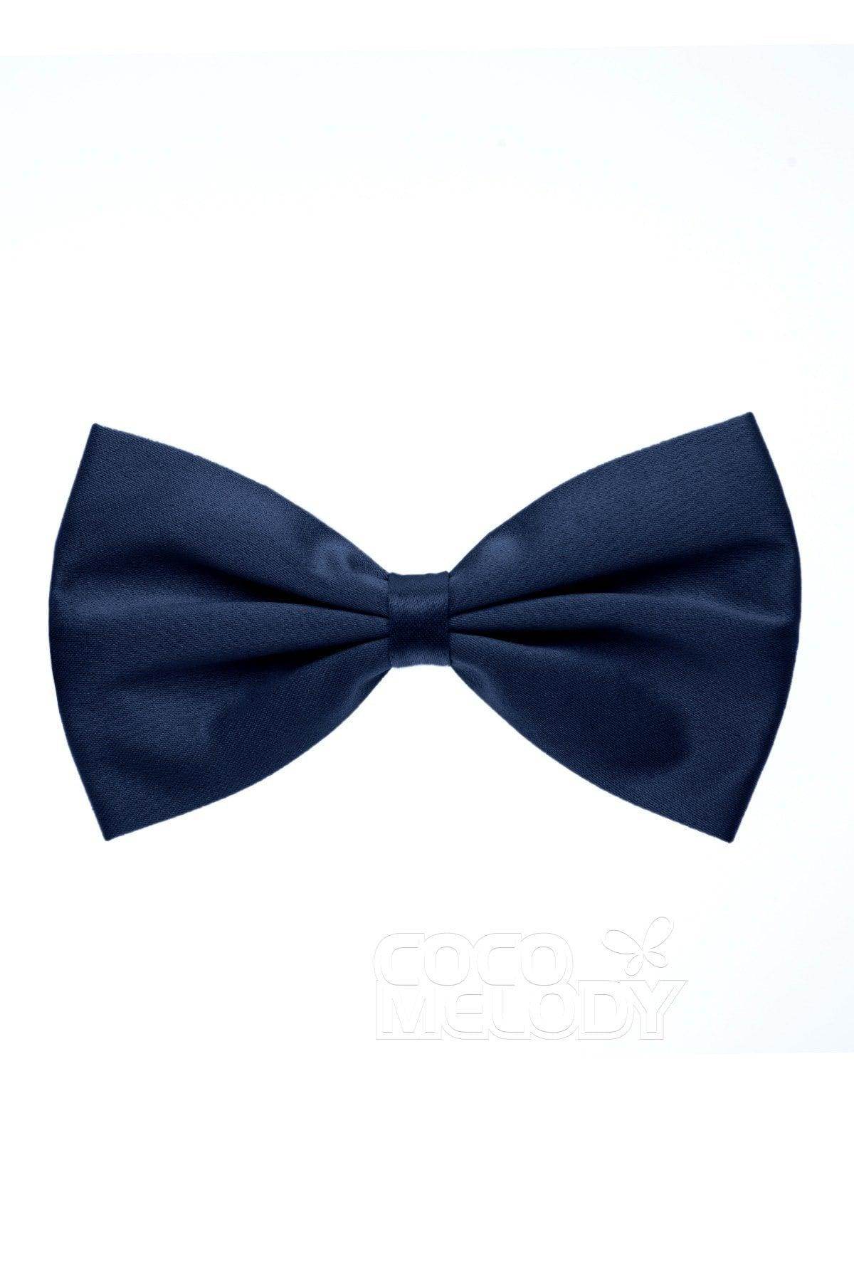 Men's Elastic Silk Like Satin Bow Ties CZ170017 - COCOMELODY