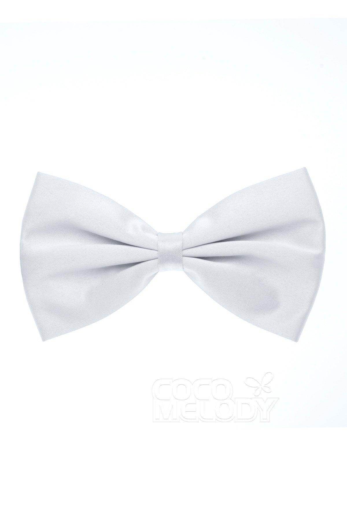 Men's Elastic Silk Like Satin Bow Ties CZ170017 - COCOMELODY
