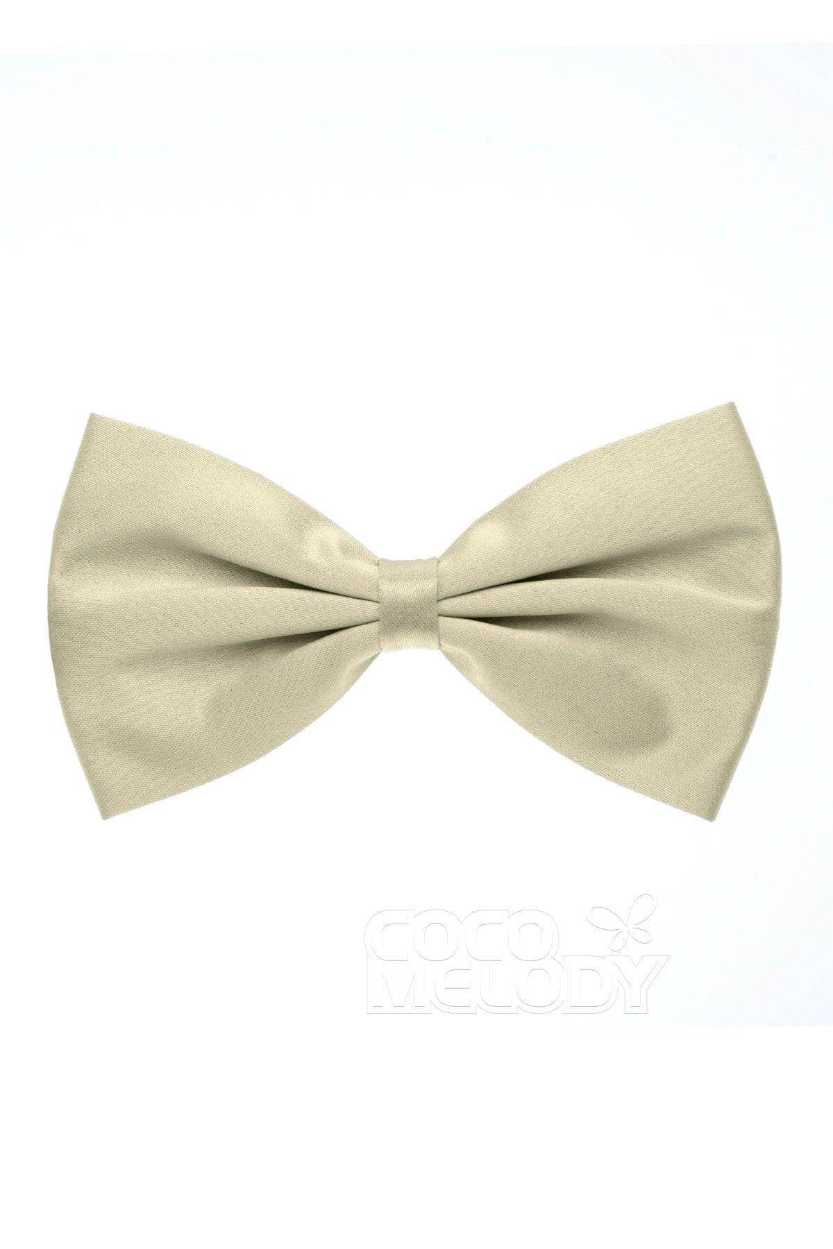 Men's Elastic Silk Like Satin Bow Ties CZ170017 - COCOMELODY
