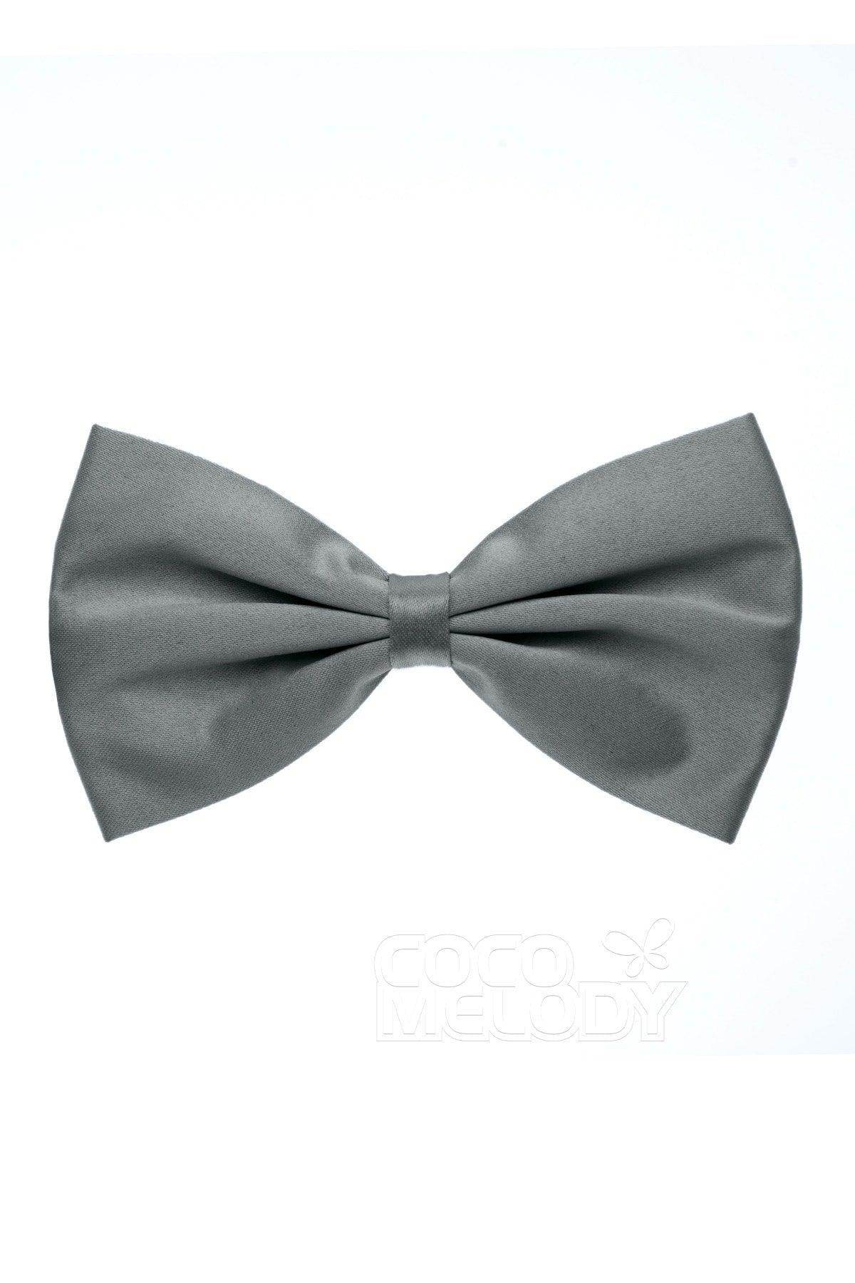 Men's Elastic Silk Like Satin Bow Ties CZ170017 - COCOMELODY