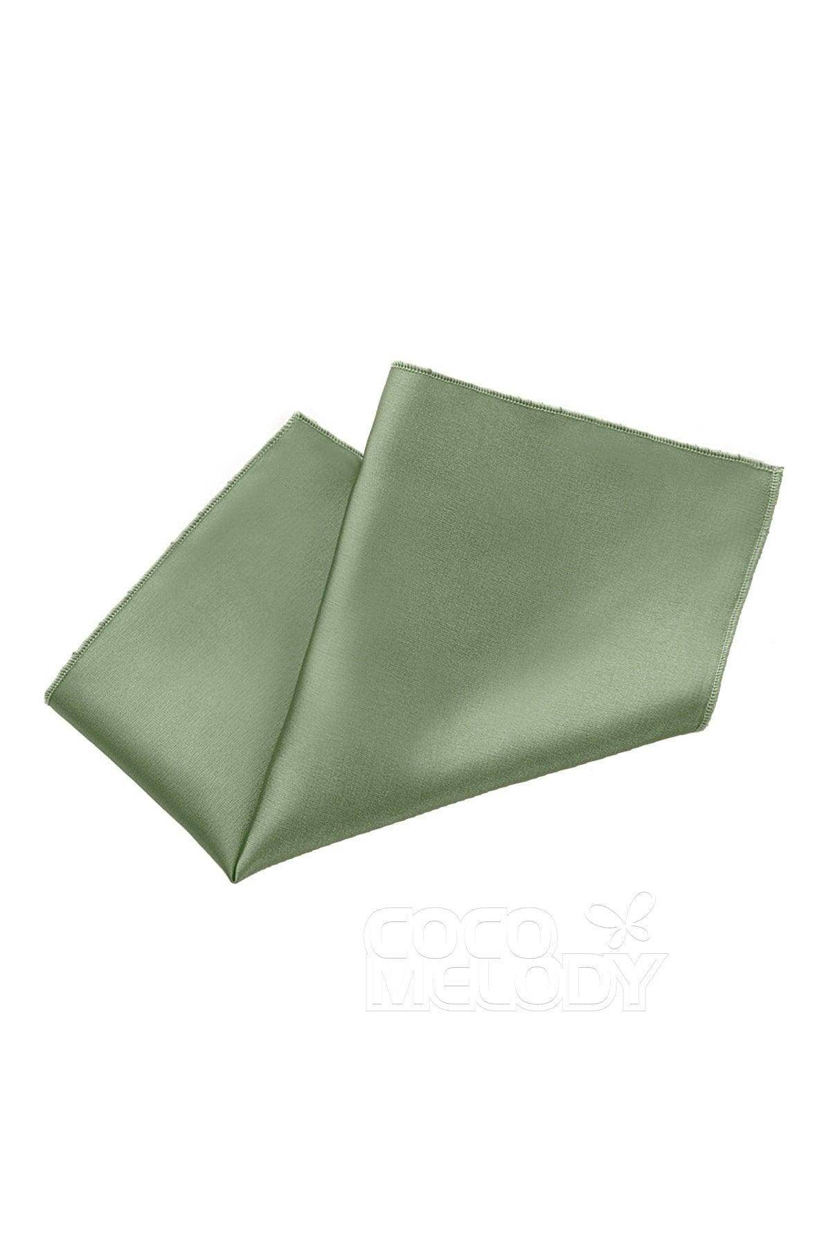 Elastic Silk Like Satin Pocket Square CZ170019 - COCOMELODY