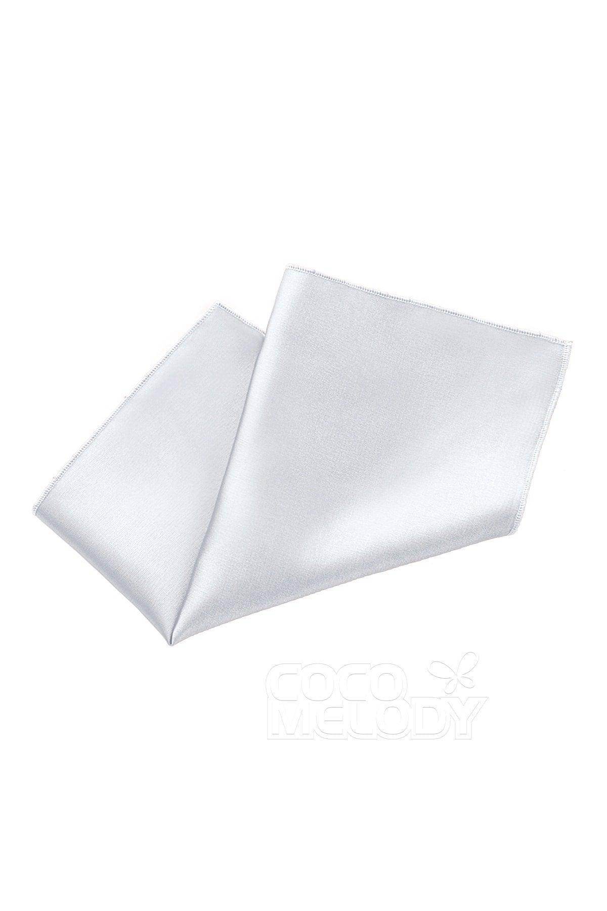 Elastic Silk Like Satin Pocket Square CZ170019 - COCOMELODY