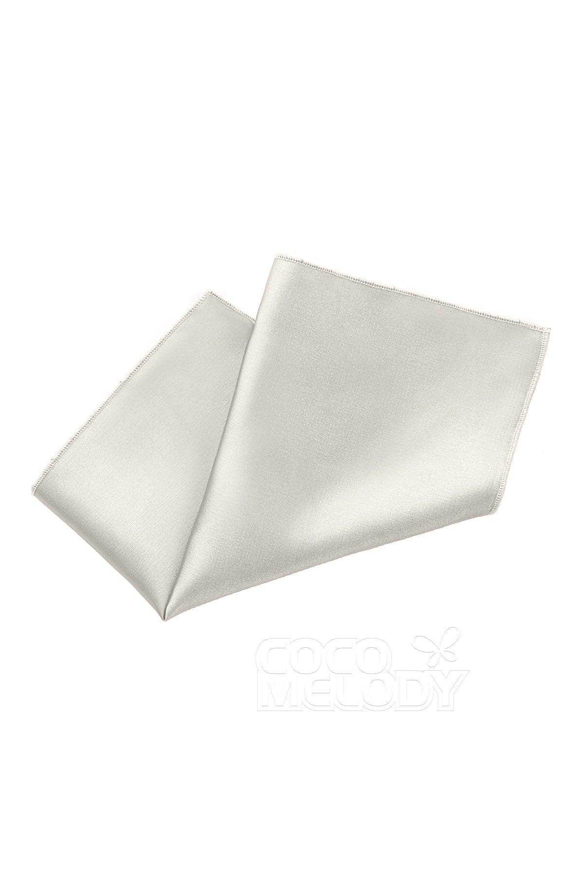 Elastic Silk Like Satin Pocket Square CZ170019 - COCOMELODY