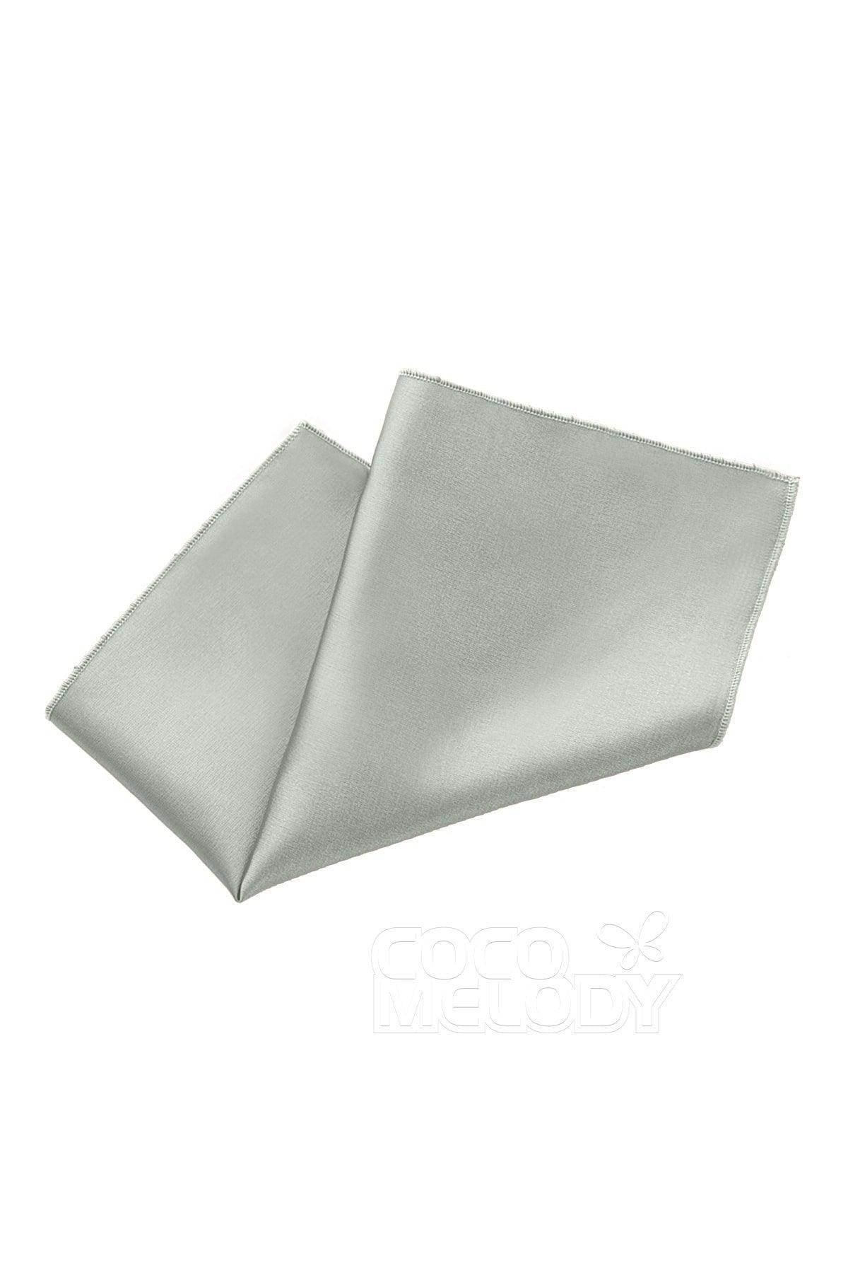 Elastic Silk Like Satin Pocket Square CZ170019 - COCOMELODY