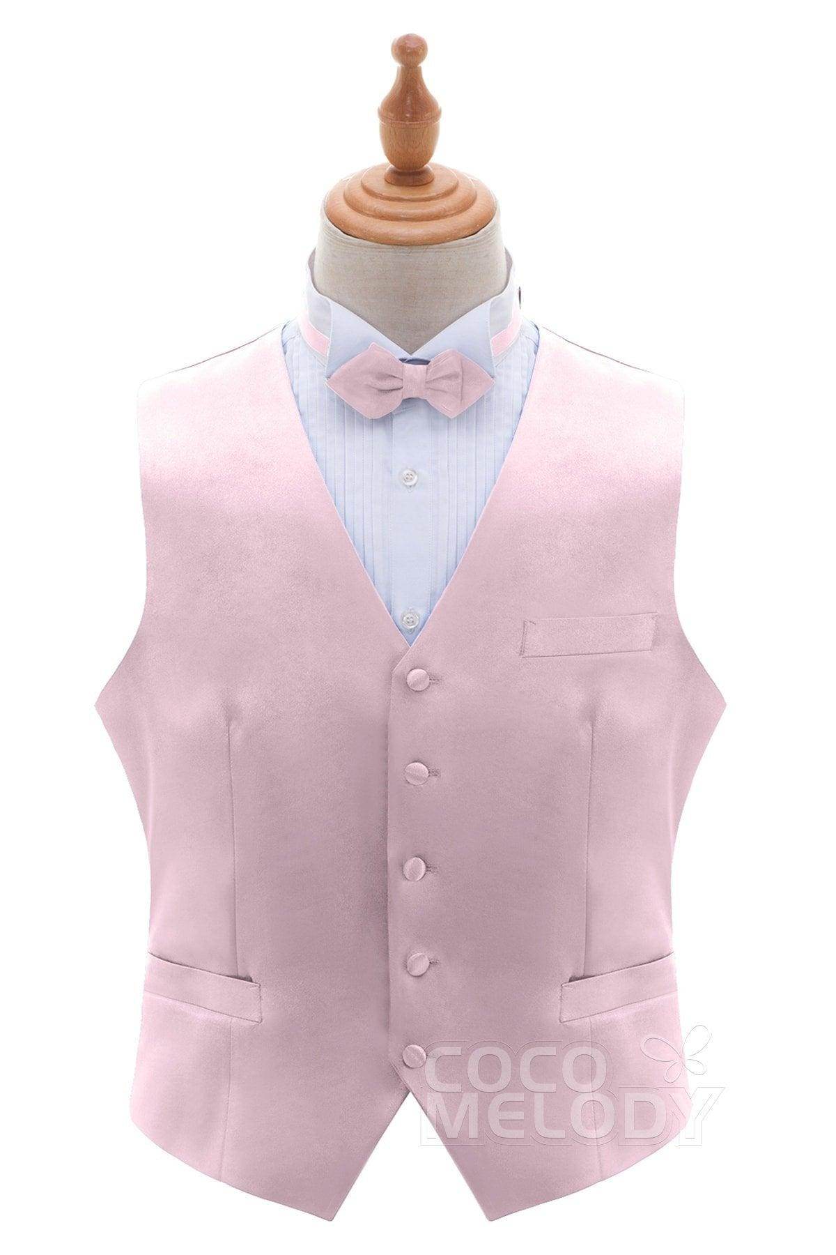 Men's Elastic Silk Like Satin Vests CZ170022 - COCOMELODY