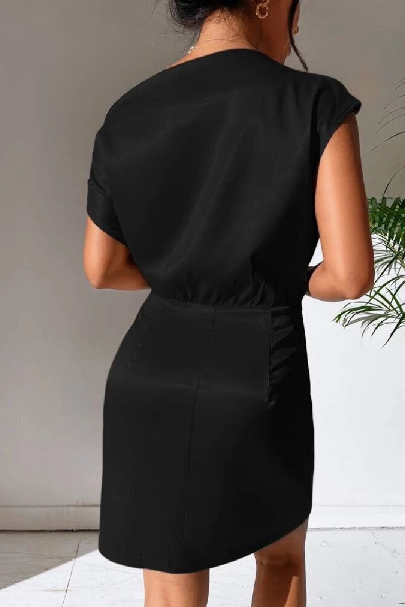 A-Line Mini Forged Chiffon Dress 722854062593