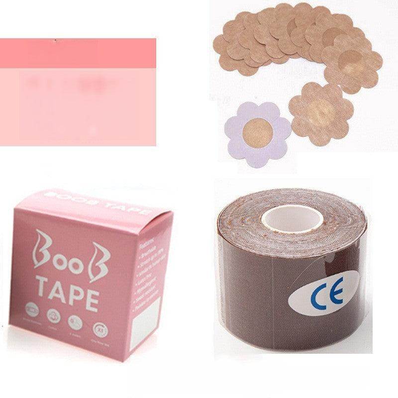 Disposable free size breast tape Anti-sweat breathable gathering anti-sag invisible lift tape for wedding dress with anti-slip bandage 695004683874 - COCOMELODY