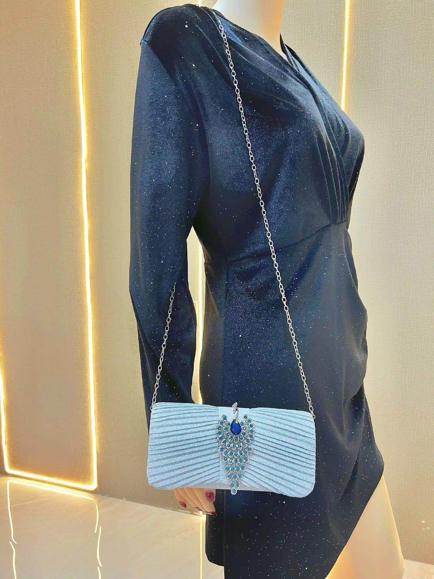 One-shoulder diagonal mini bag Women's dress bag Dinner bag 810660945468 - COCOMELODY